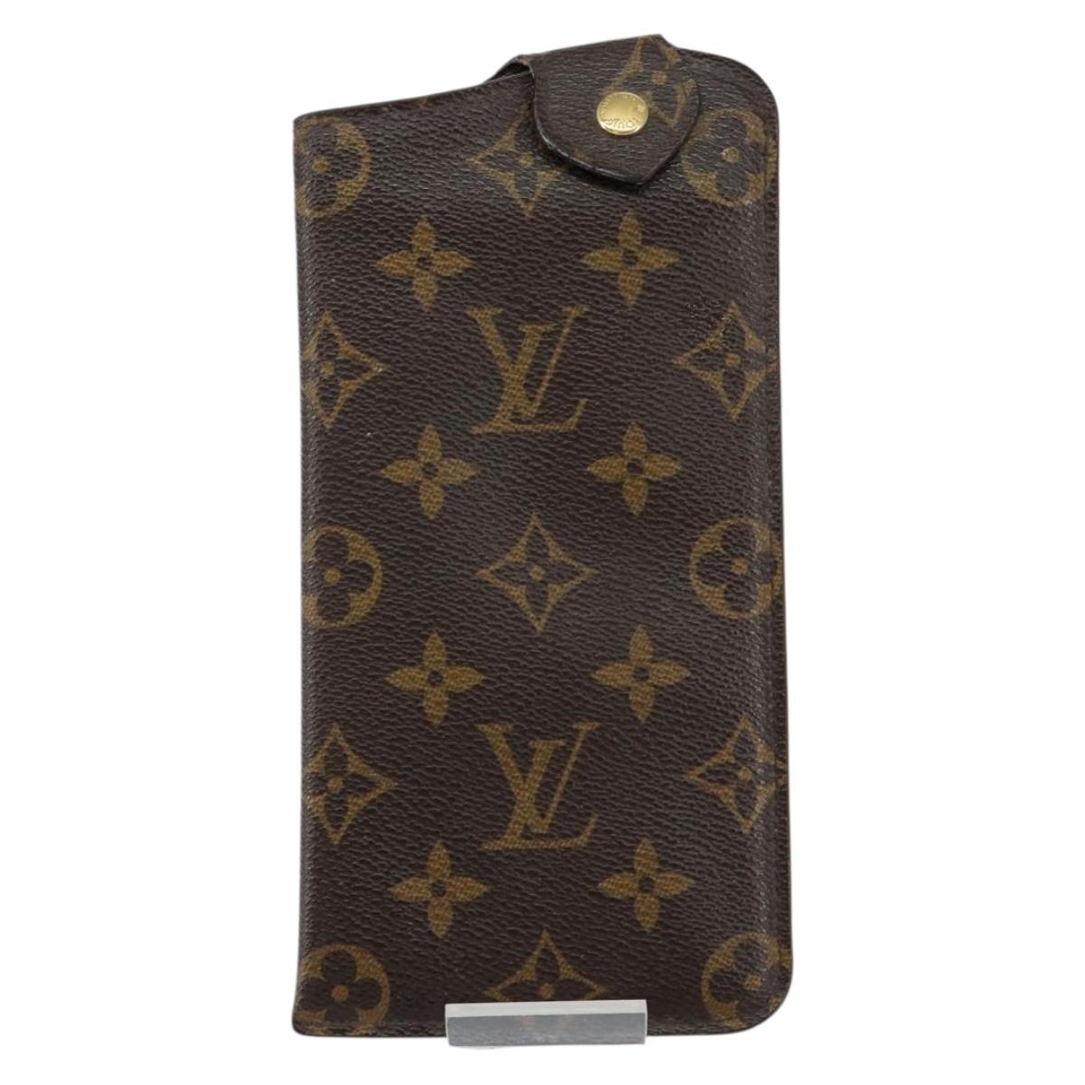 LOUIS VUITTON Monogram Etui Lunette MM Glasses Case M66544 LV Auth 147798