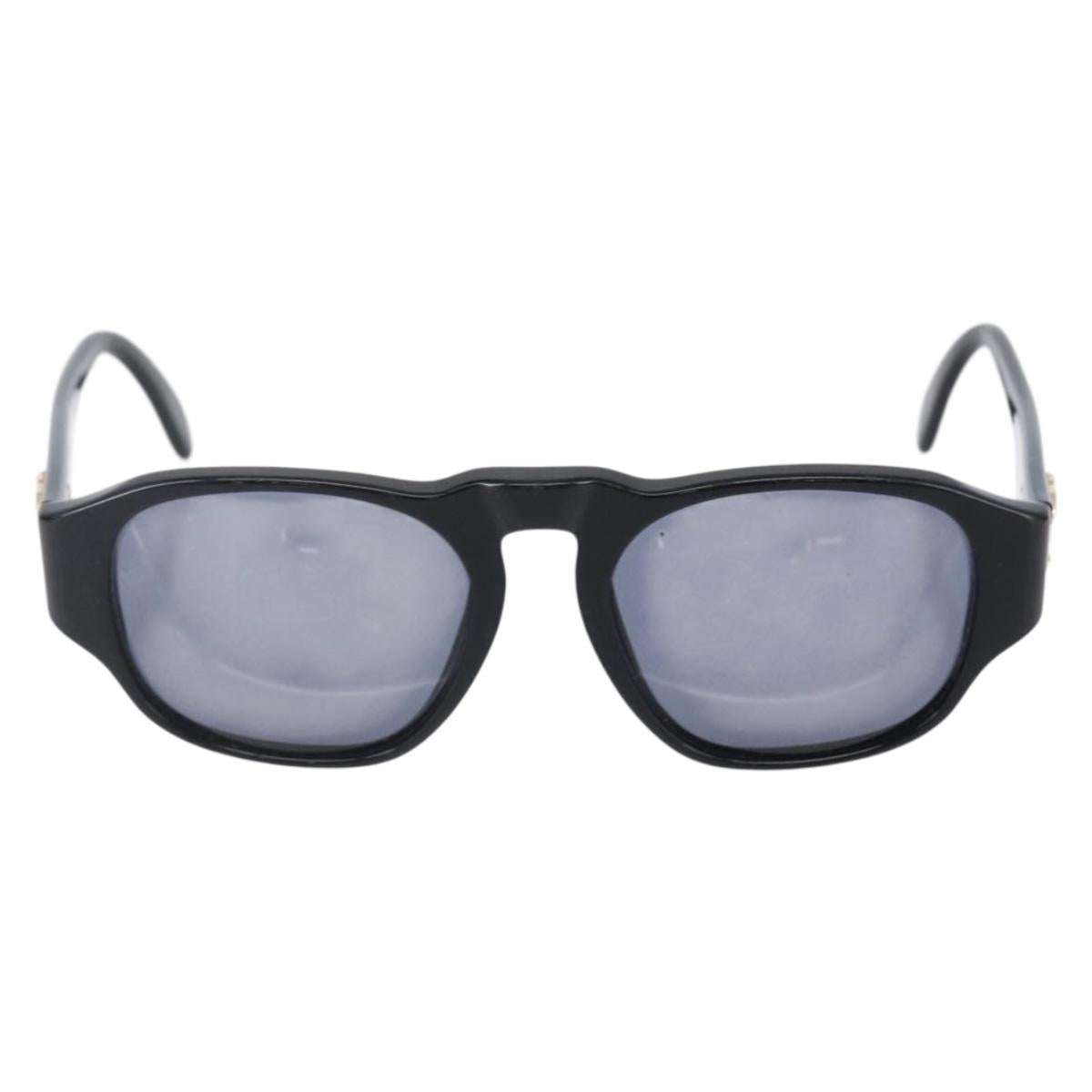 CHANEL Sunglasses plastic Black CC Auth 147805