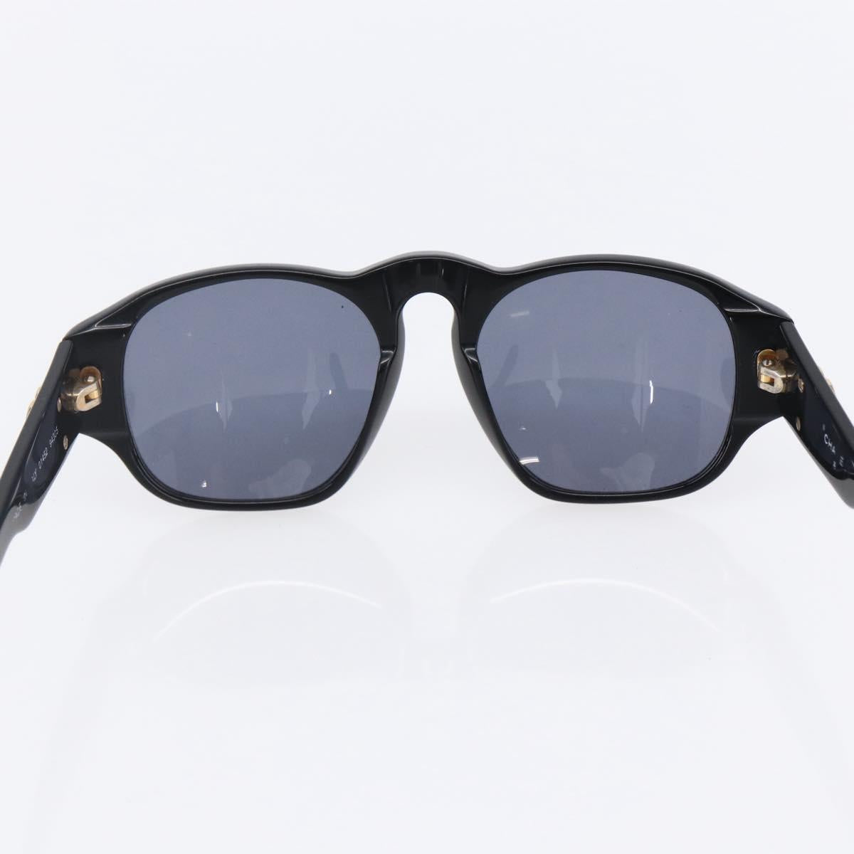 CHANEL Sunglasses plastic Black CC Auth 147805