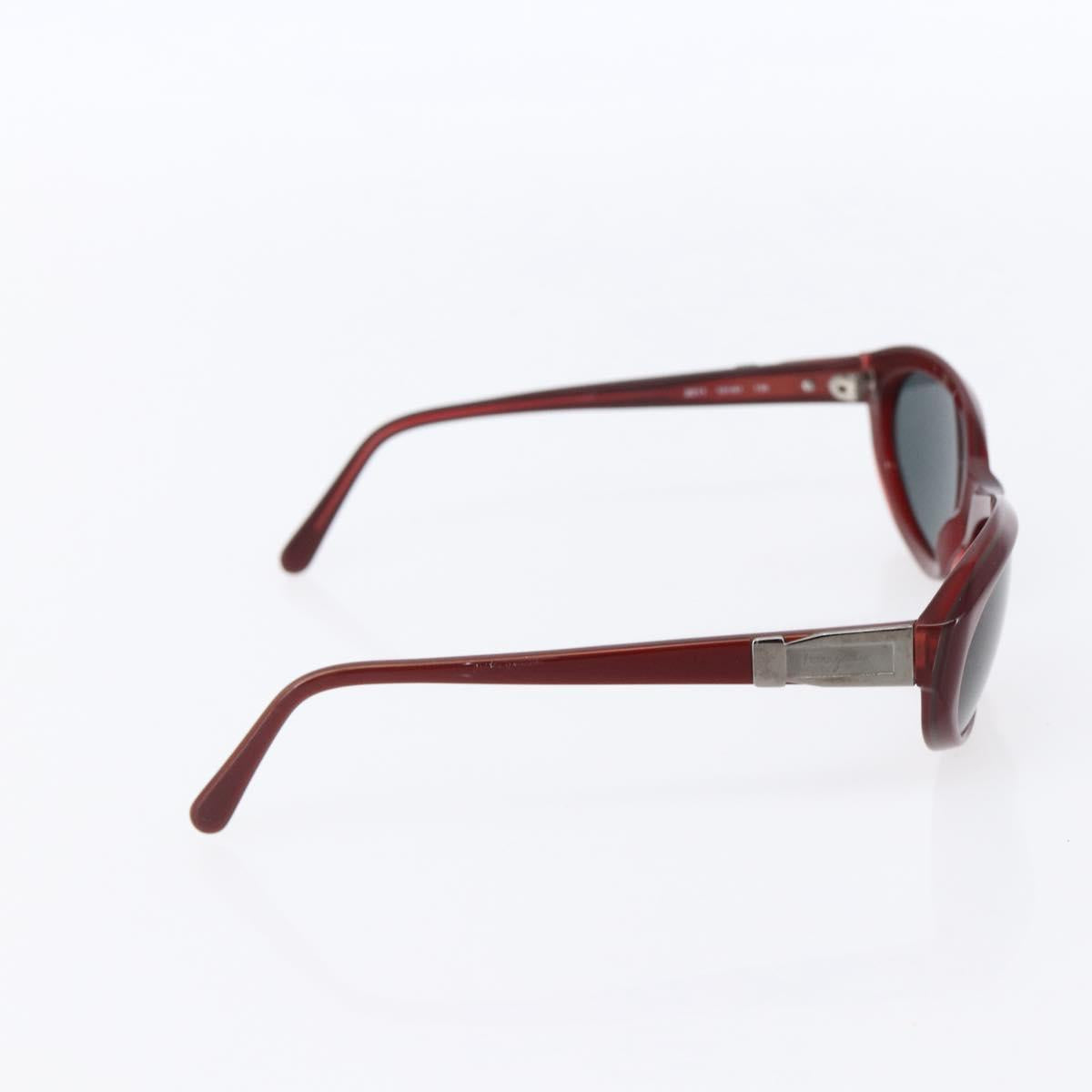 Salvatore Ferragamo Gucci Sunglasses plastic 2 Set Black Red Auth 147813