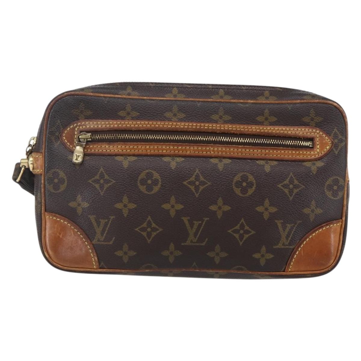 LOUIS VUITTON Monogram Marly Dragonne GM Clutch Bag M51825 LV Auth 147827
