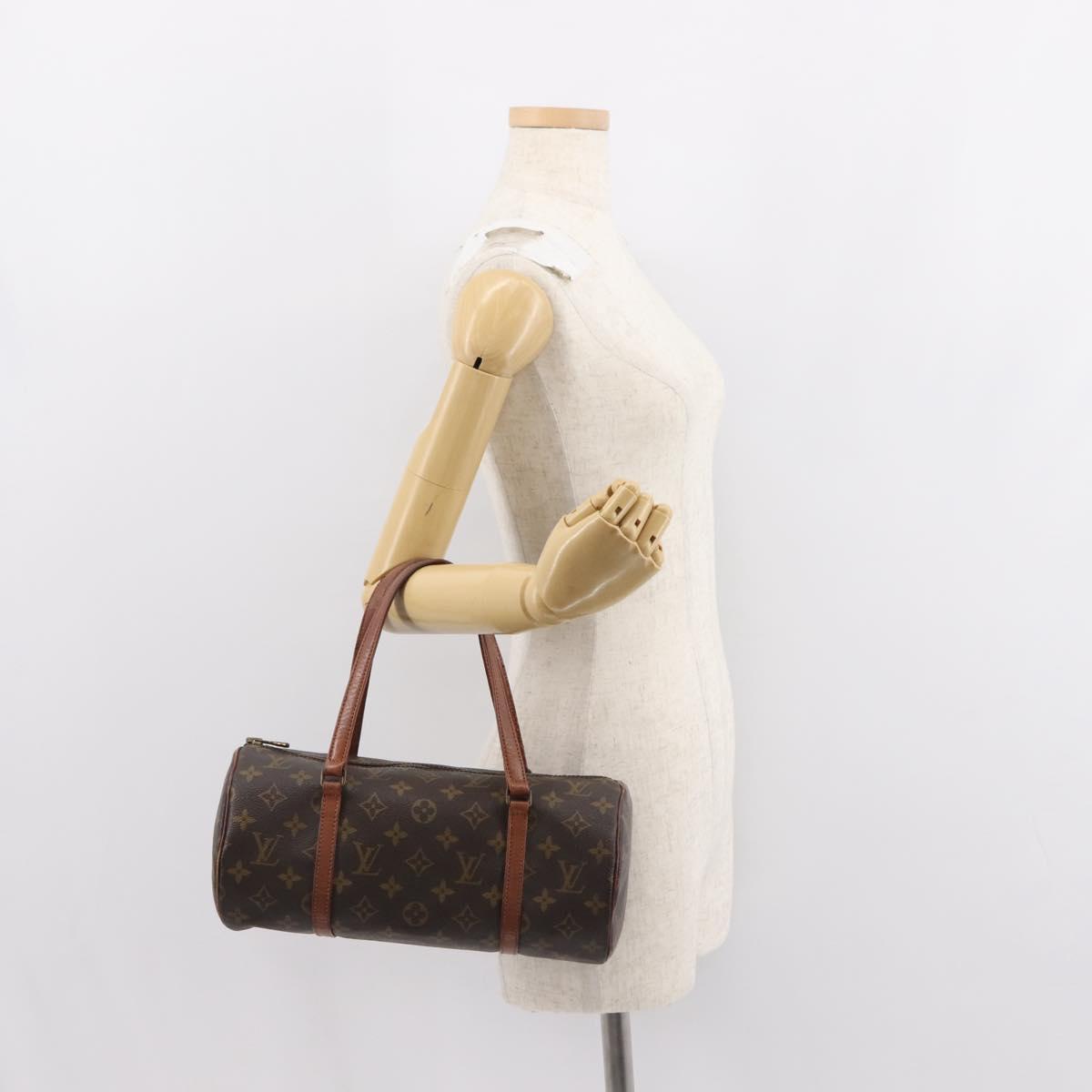 LOUIS VUITTON Monogram Papillon 30 Hand Bag M51385 LV Auth 147830