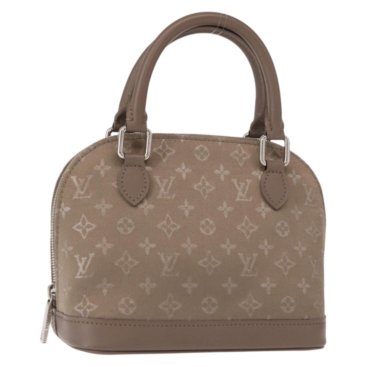 LOUIS VUITTON Monogram Satin Little Alma Hand Bag Gray M92147 LV Auth 147837A