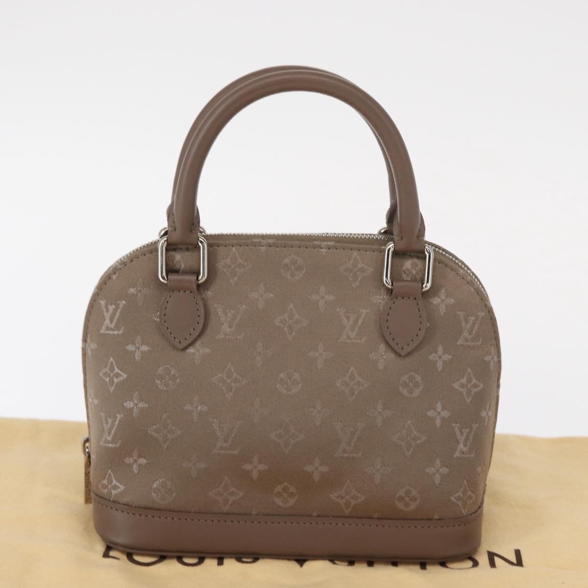 LOUIS VUITTON Monogram Satin Little Alma Hand Bag Gray M92147 LV Auth 147837A