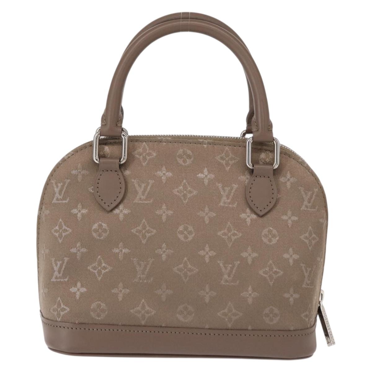 LOUIS VUITTON Monogram Satin Little Alma Hand Bag Gray M92147 LV Auth 147837A