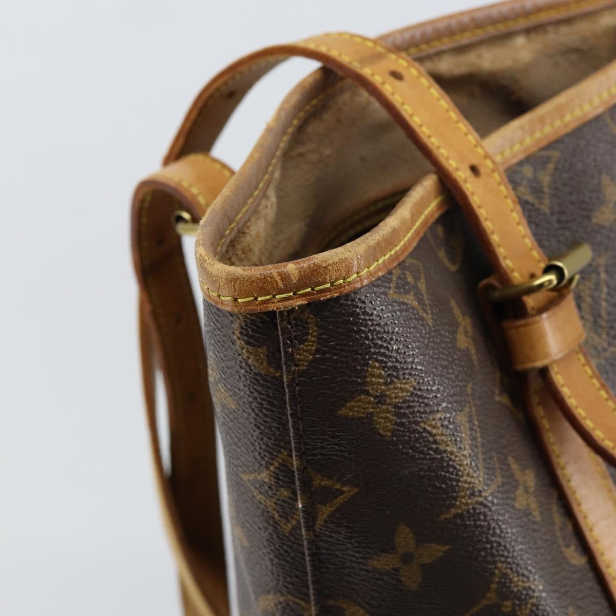 LOUIS VUITTON Monogram Bucket GM Shoulder Bag M42236 LV Auth 147839