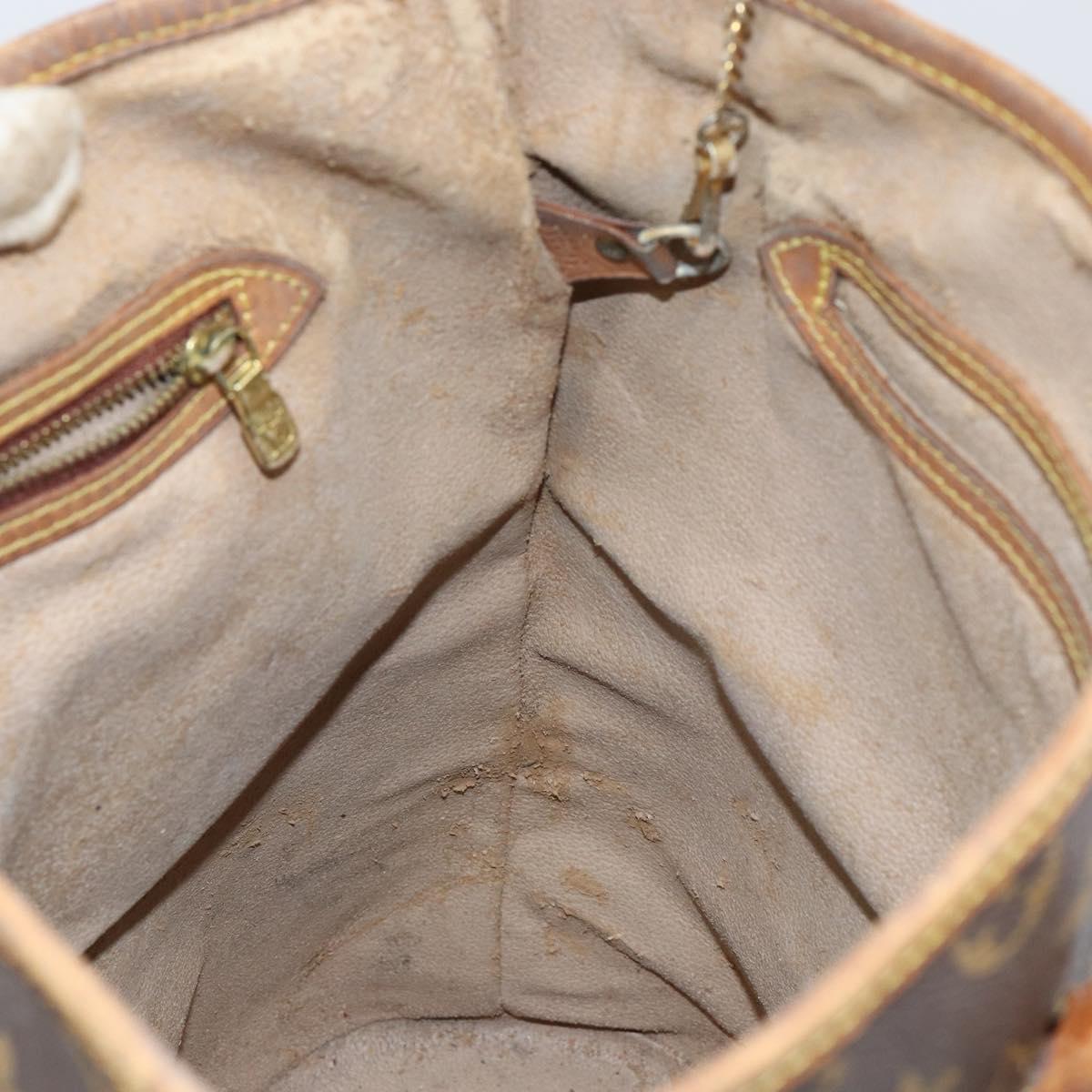 LOUIS VUITTON Monogram Bucket GM Shoulder Bag M42236 LV Auth 147839