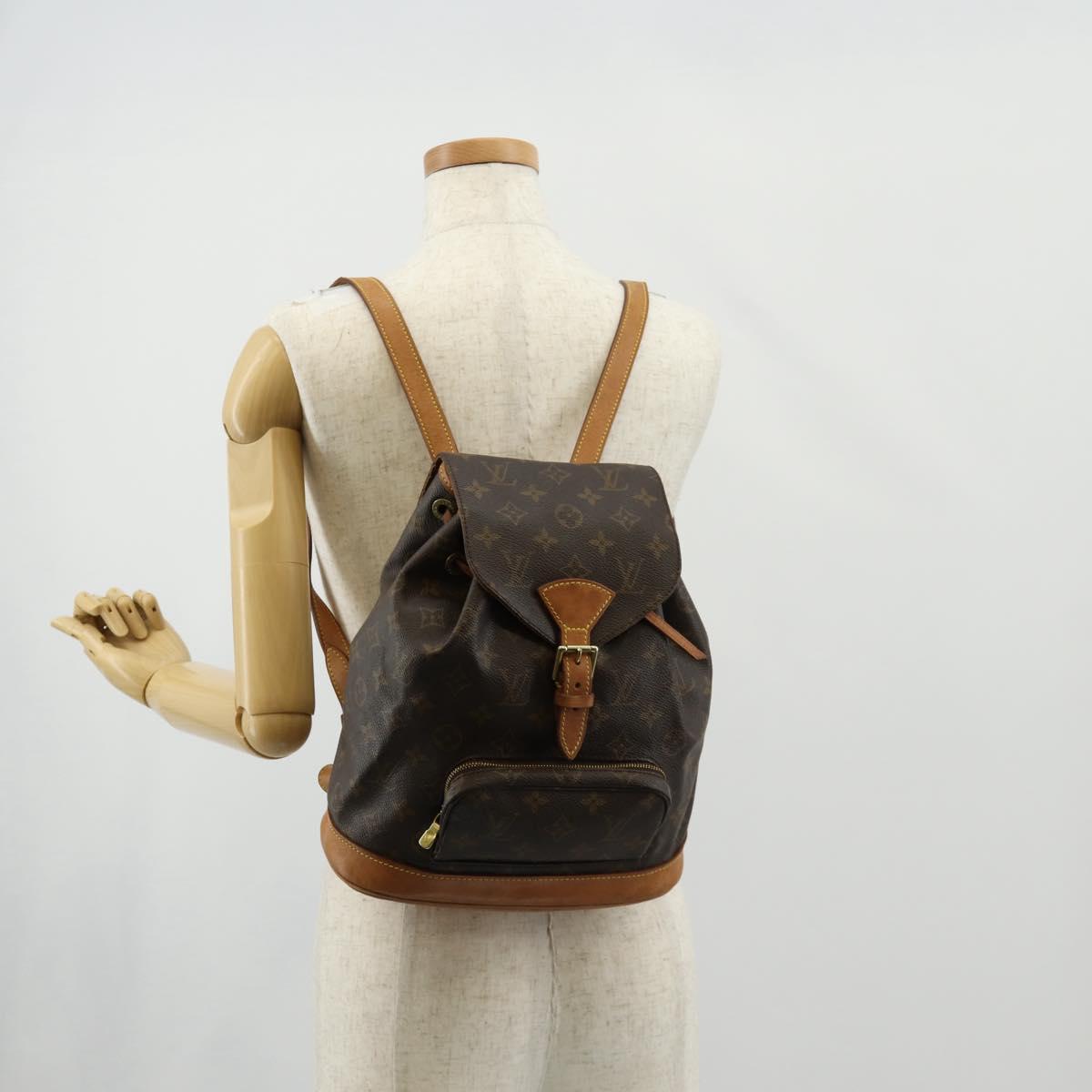 LOUIS VUITTON Monogram Montsouris MM Backpack M51136 LV Auth 147841