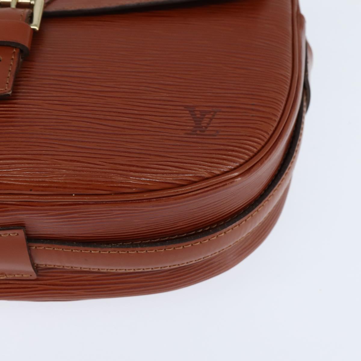 LOUIS VUITTON Epi Jeune Fille MM Shoulder Bag Brown M52153 LV Auth 147851