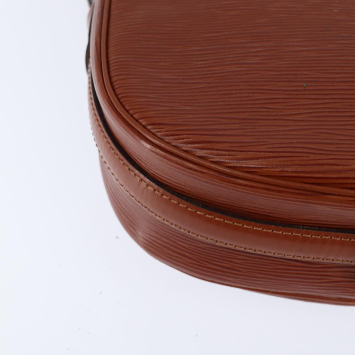 LOUIS VUITTON Epi Jeune Fille MM Shoulder Bag Brown M52153 LV Auth 147851