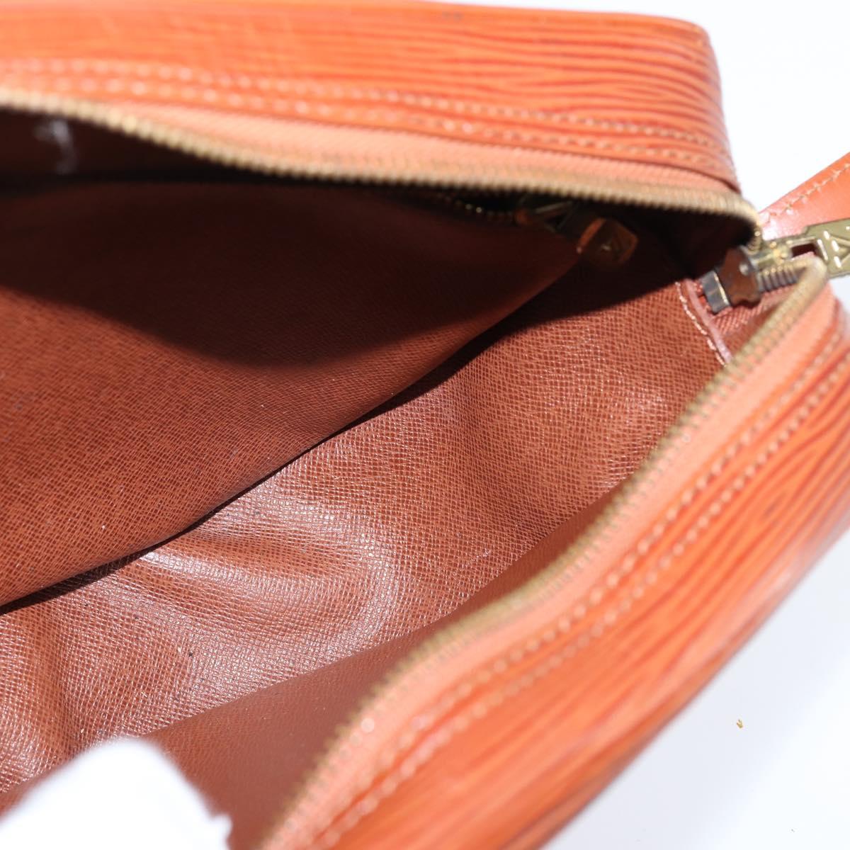 LOUIS VUITTON Epi Jeune Fille MM Shoulder Bag Brown M52153 LV Auth 147851