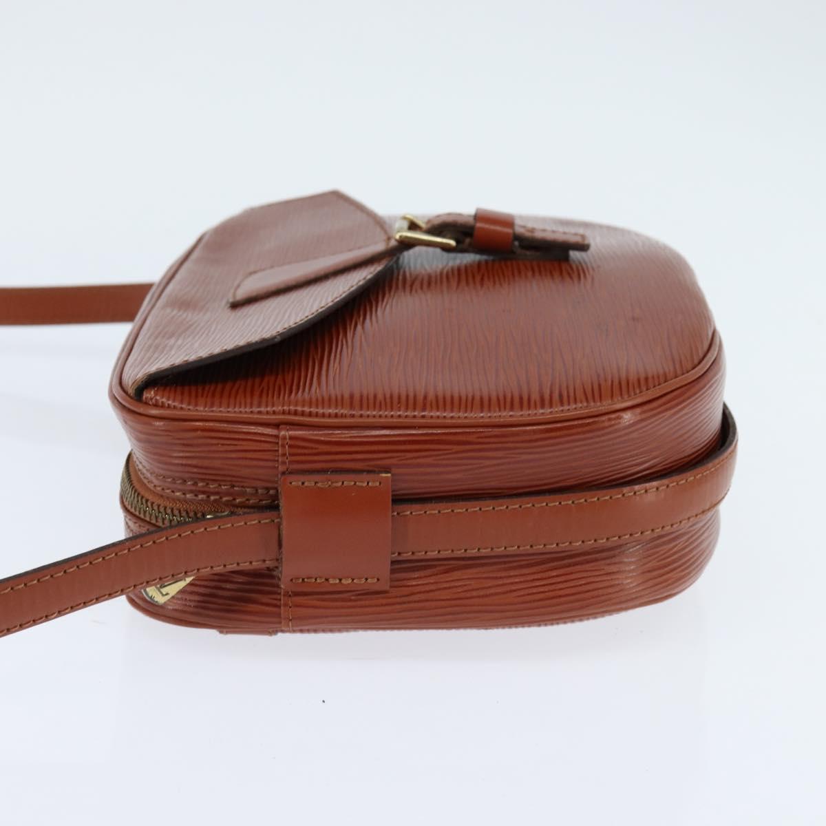 LOUIS VUITTON Epi Jeune Fille MM Shoulder Bag Brown M52153 LV Auth 147851