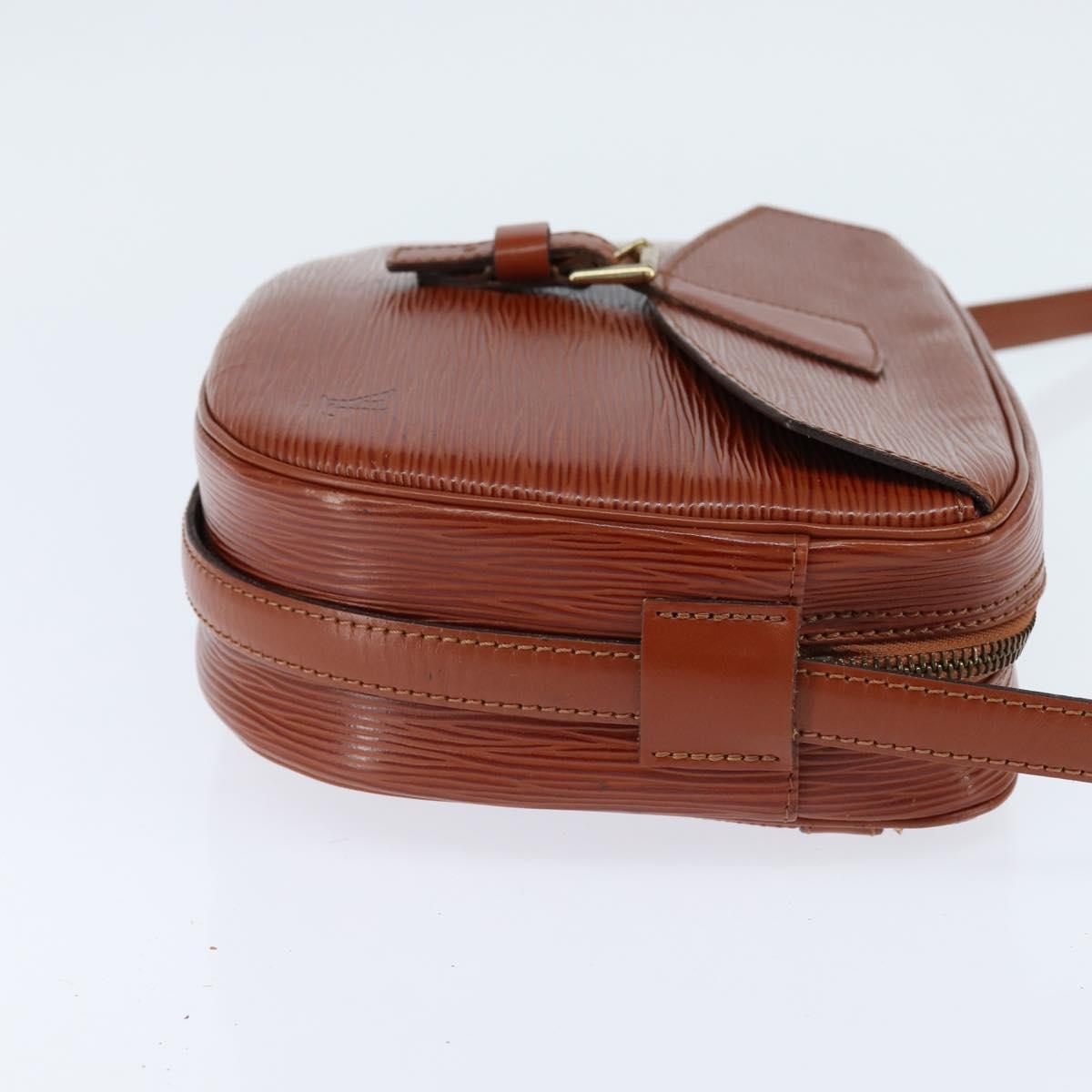 LOUIS VUITTON Epi Jeune Fille MM Shoulder Bag Brown M52153 LV Auth 147851