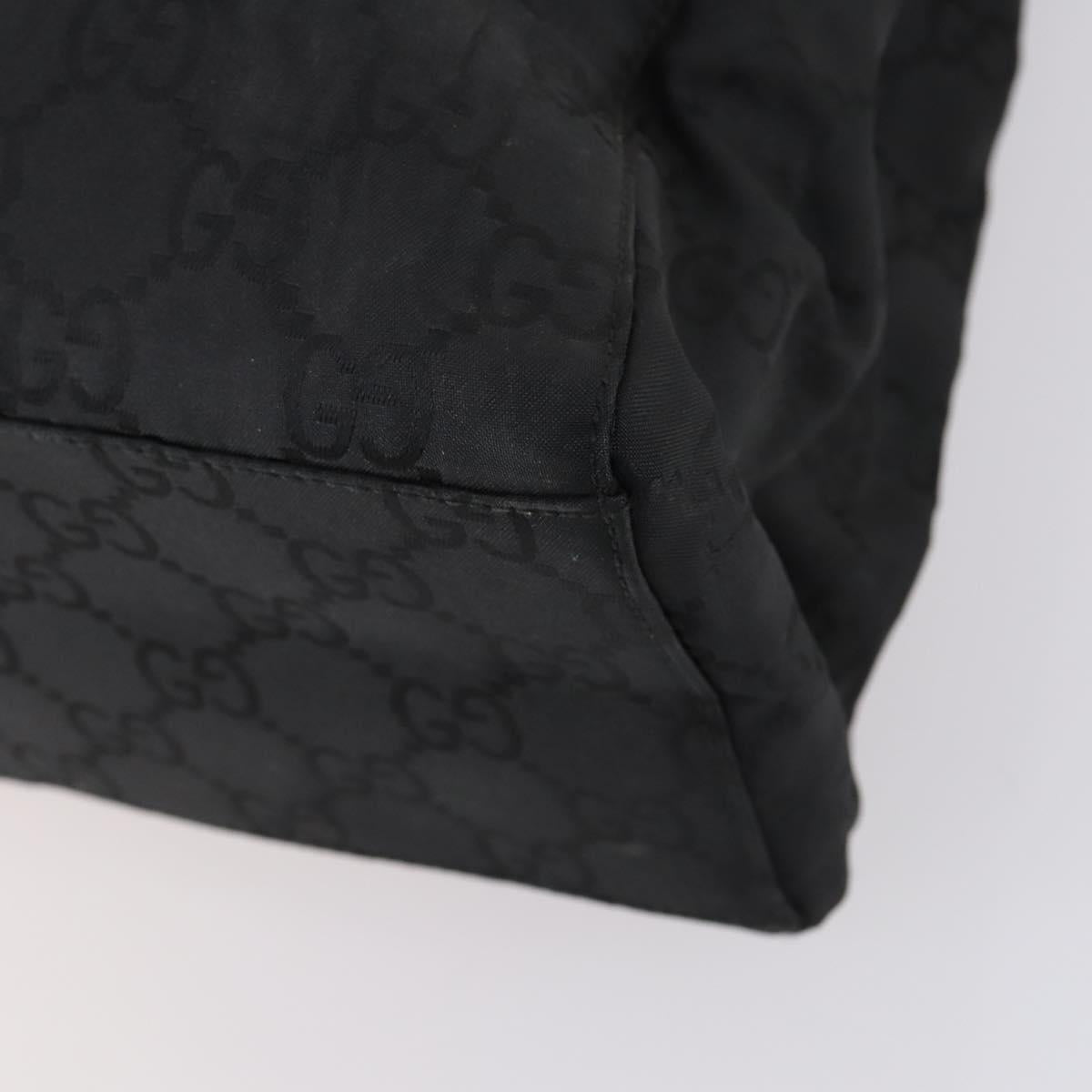 GUCCI GG Canvas Shoulder Bag Black Auth 147859