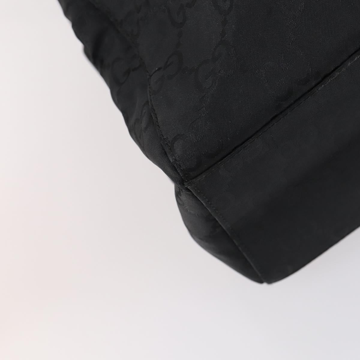 GUCCI GG Canvas Shoulder Bag Black Auth 147859