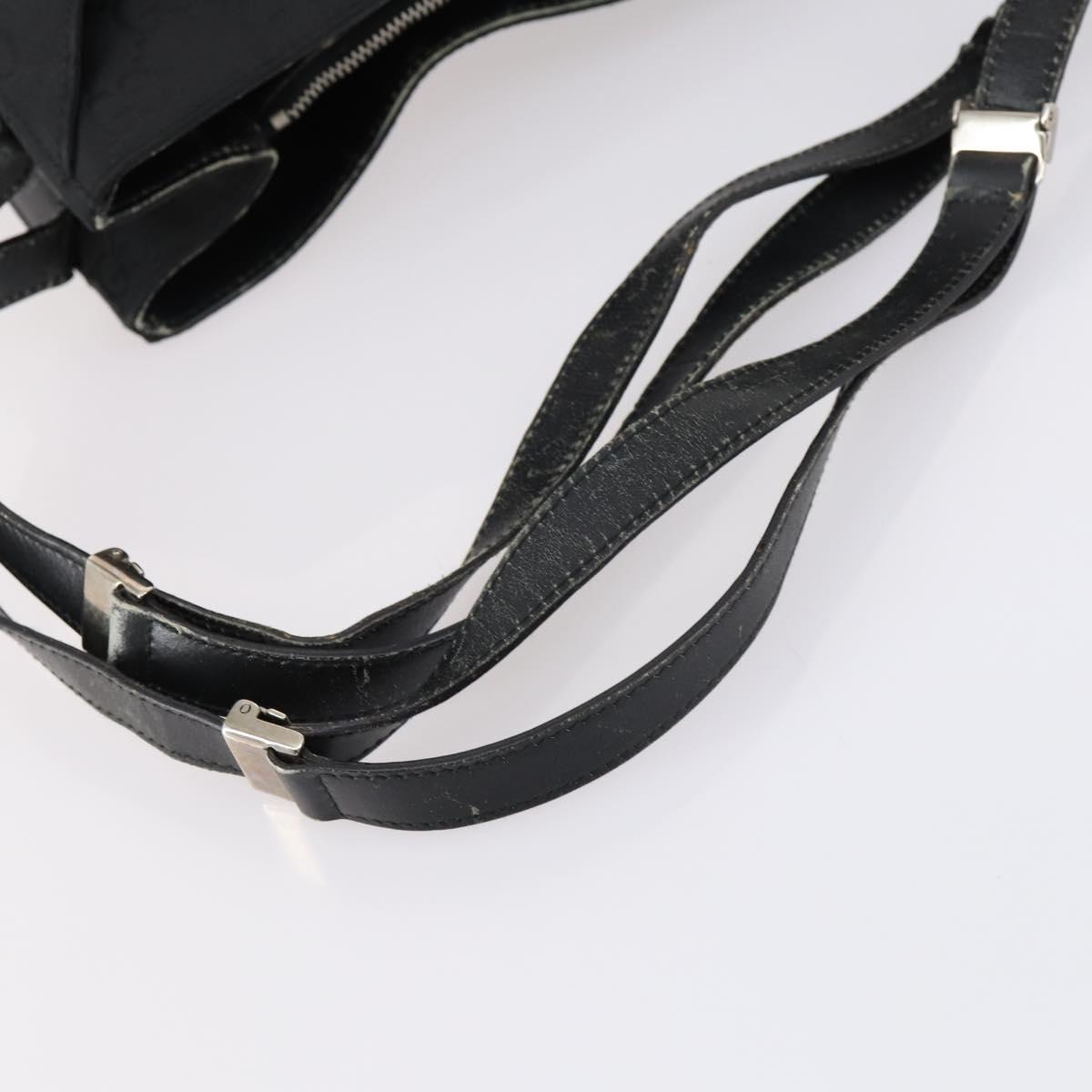 GUCCI GG Canvas Shoulder Bag Black Auth 147859