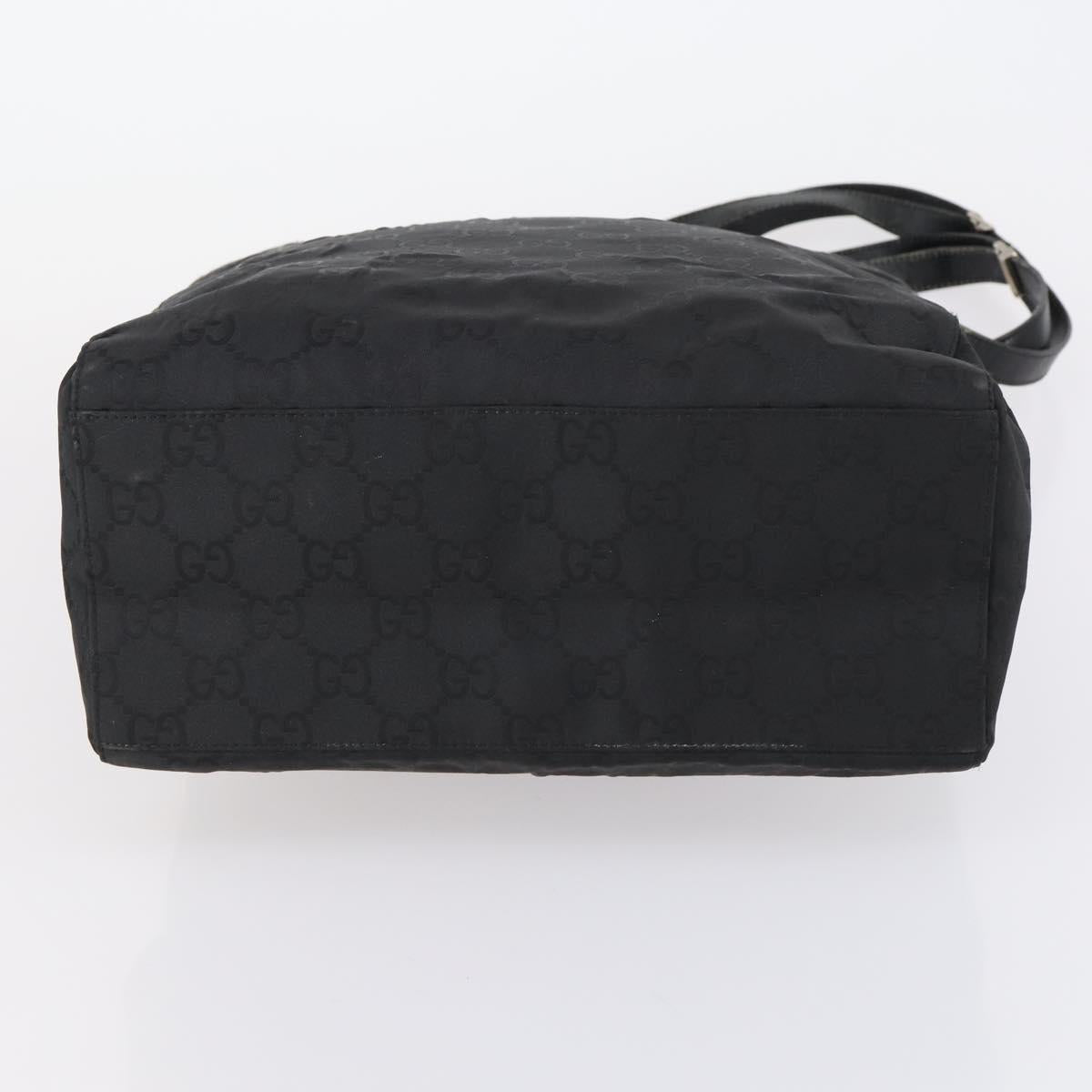 GUCCI GG Canvas Shoulder Bag Black Auth 147859