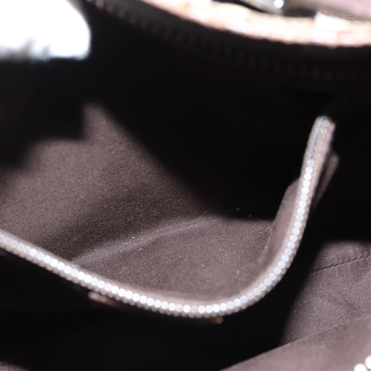 GUCCI GG Canvas Shoulder Bag Beige Silver 122793 Auth 147867