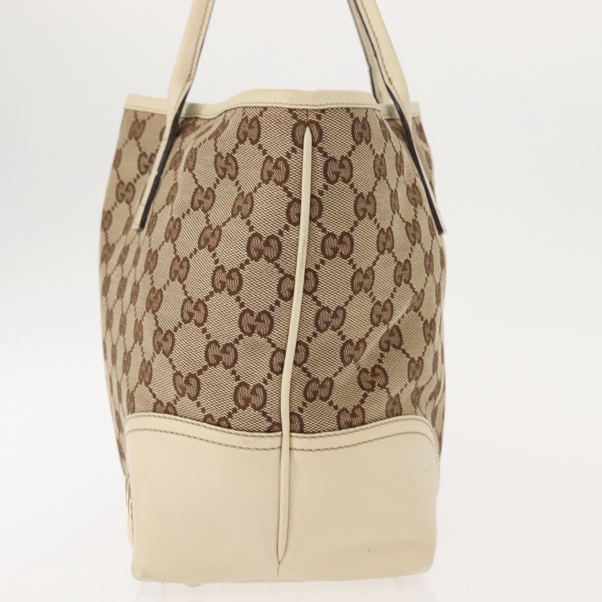 GUCCI GG Canvas Abbey Tote Bag Beige 169946 Auth 147873