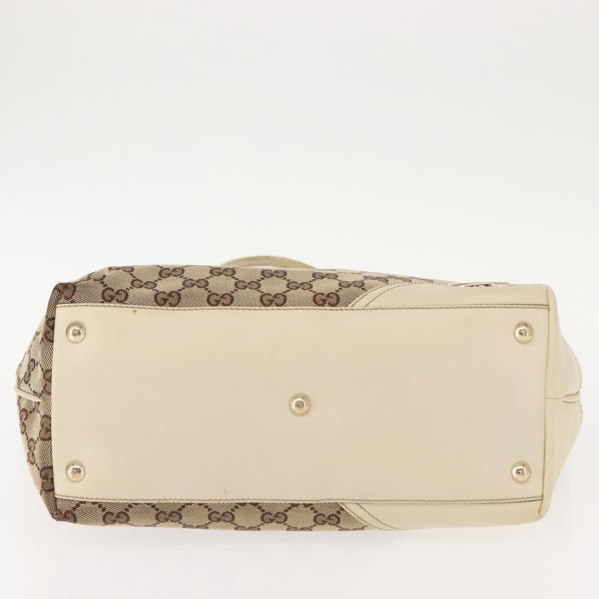 GUCCI GG Canvas Abbey Tote Bag Beige 169946 Auth 147873