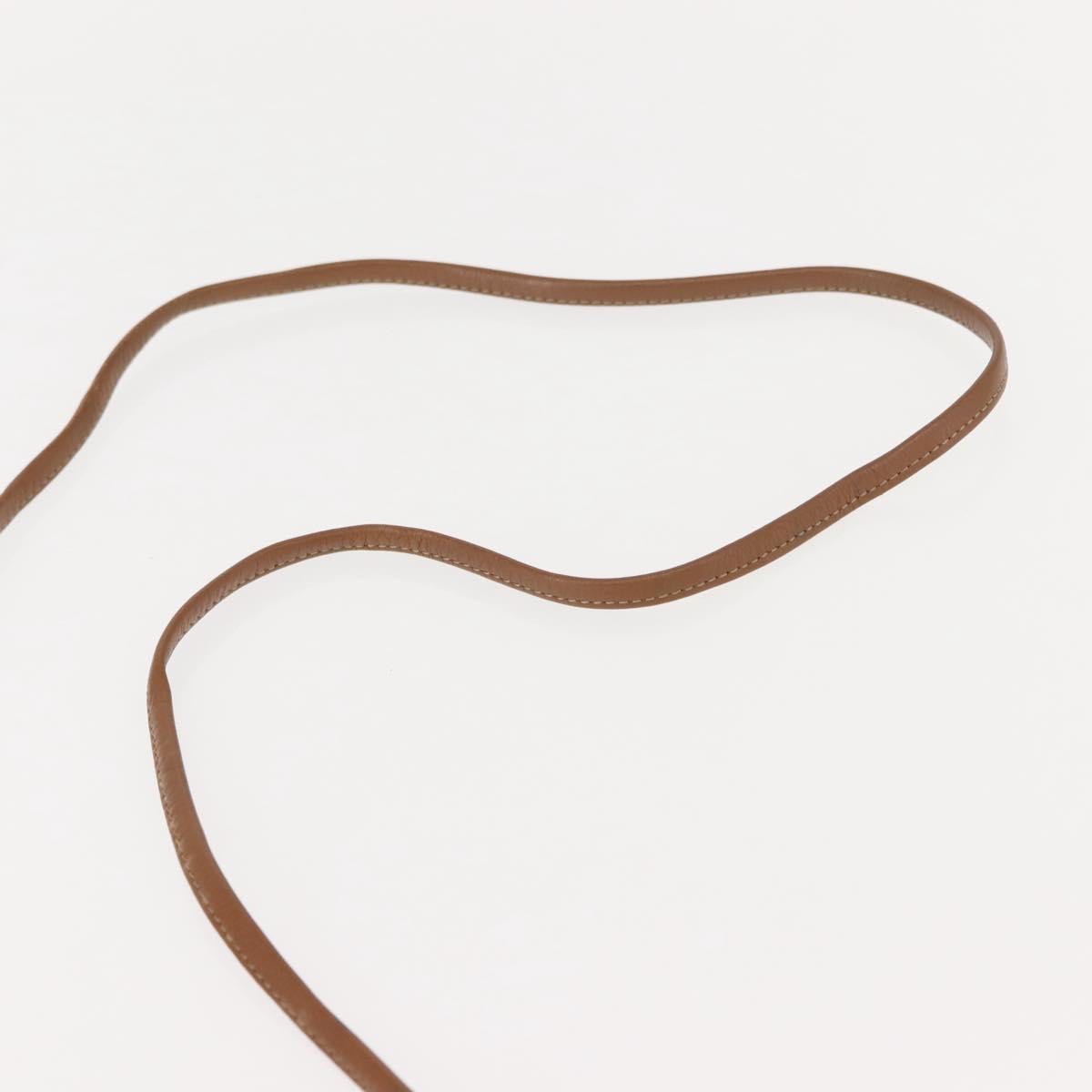 Christian Dior Honeycomb Canvas Shoulder Bag PVC Gold Beige Auth 147886