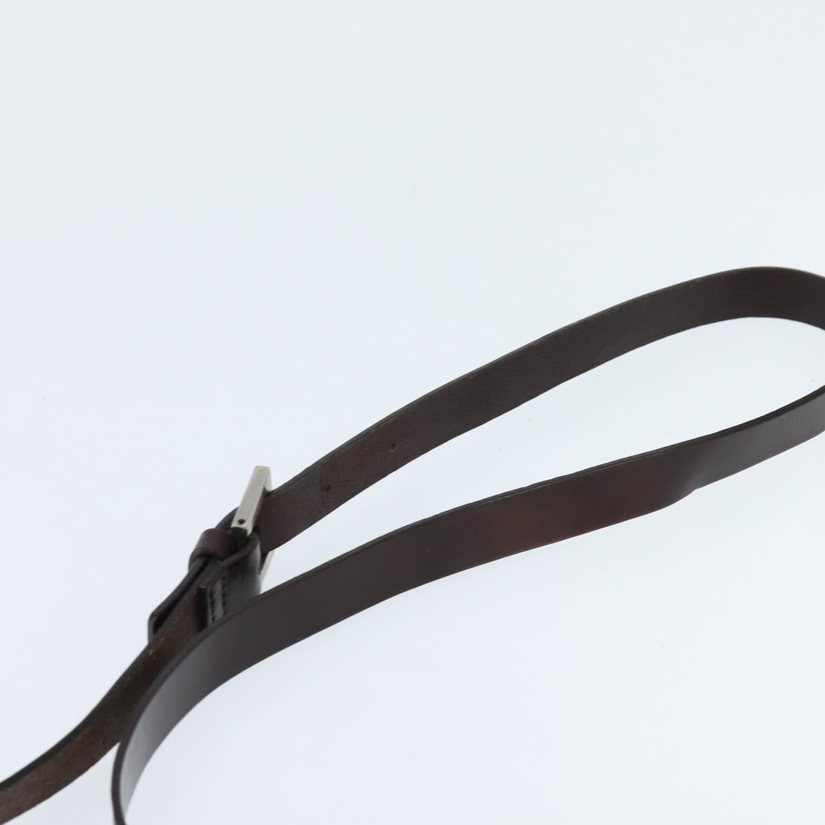 FENDI Zucca Canvas Shoulder Bag Brown Black Auth 147906