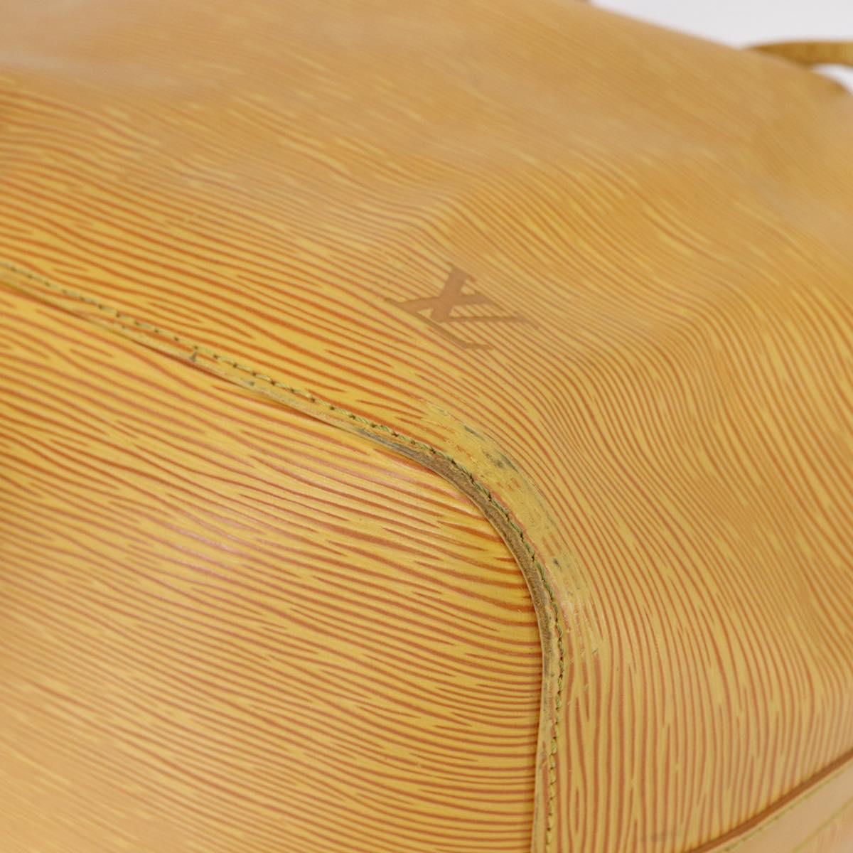 LOUIS VUITTON Epi Petit Noe Shoulder Bag Yellow M44109 LV Auth 147920