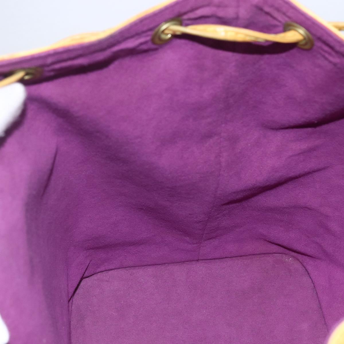 LOUIS VUITTON Epi Petit Noe Shoulder Bag Yellow M44109 LV Auth 147920