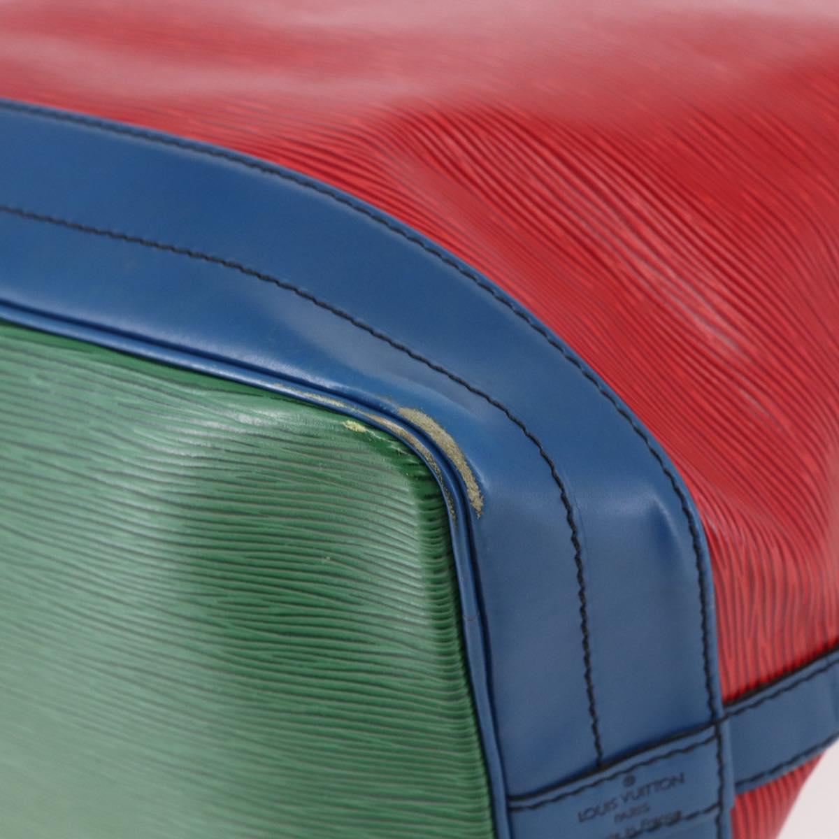 LOUIS VUITTON Epi Noe Shoulder Bag Tricolor Red Green blue M44082 LV Auth 147921