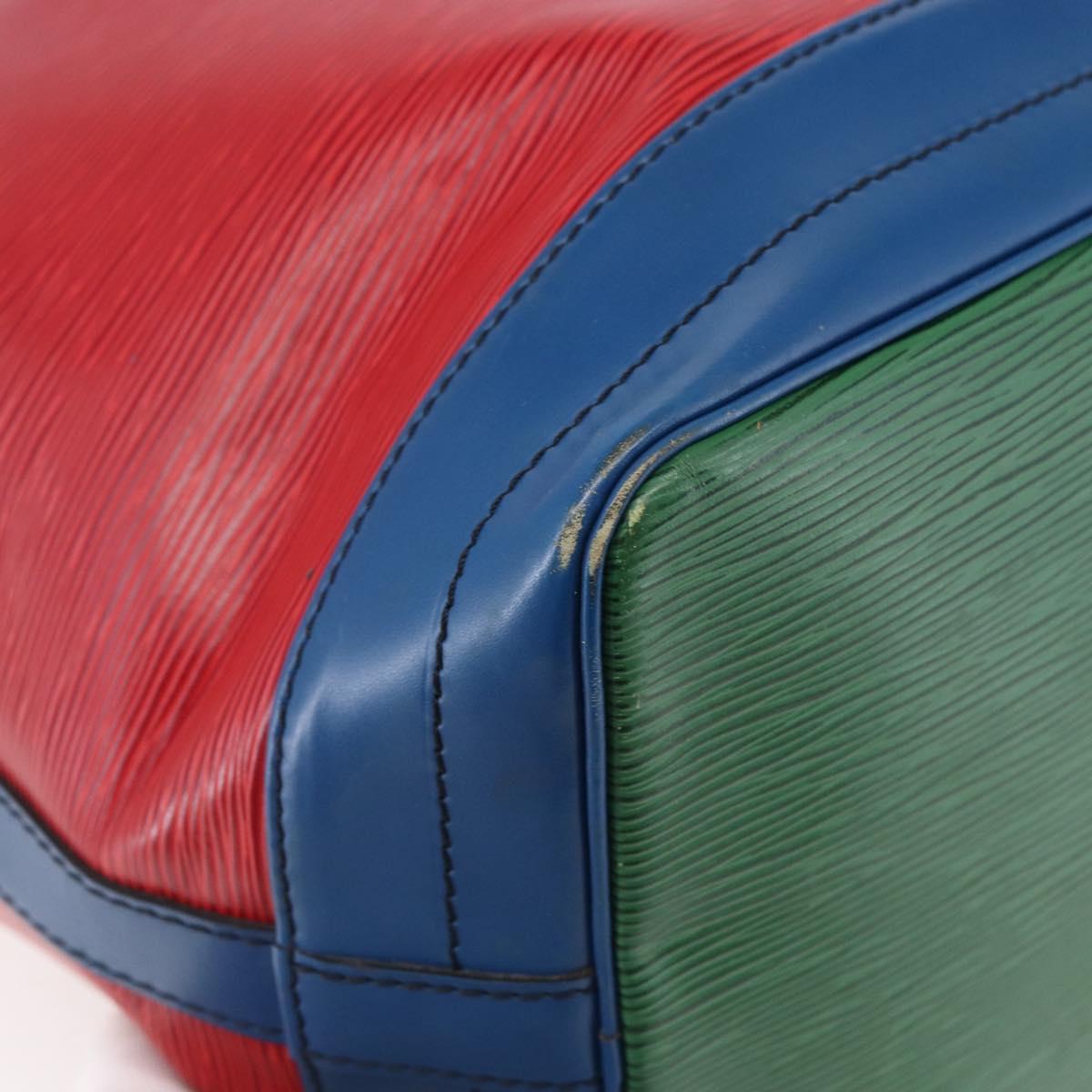 LOUIS VUITTON Epi Noe Shoulder Bag Tricolor Red Green blue M44082 LV Auth 147921