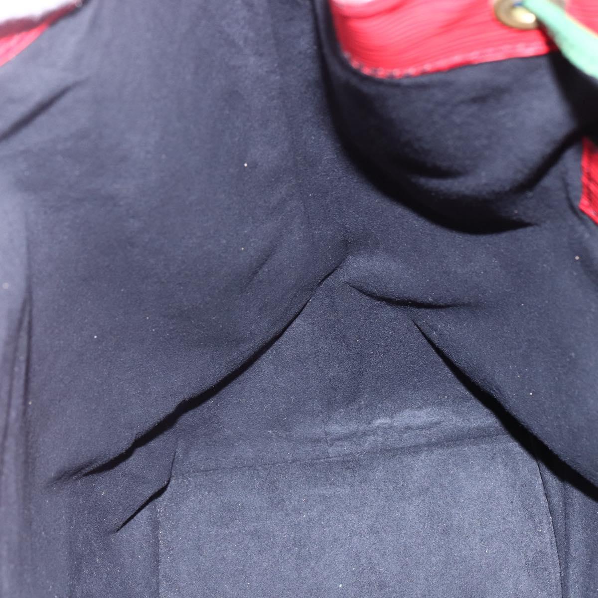 LOUIS VUITTON Epi Noe Shoulder Bag Tricolor Red Green blue M44082 LV Auth 147921