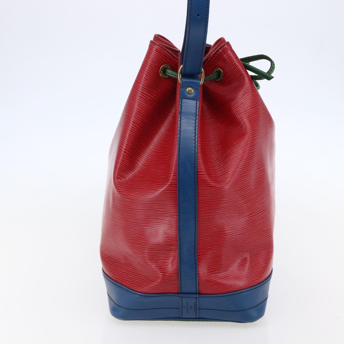 LOUIS VUITTON Epi Noe Shoulder Bag Tricolor Red Green blue M44082 LV Auth 147921