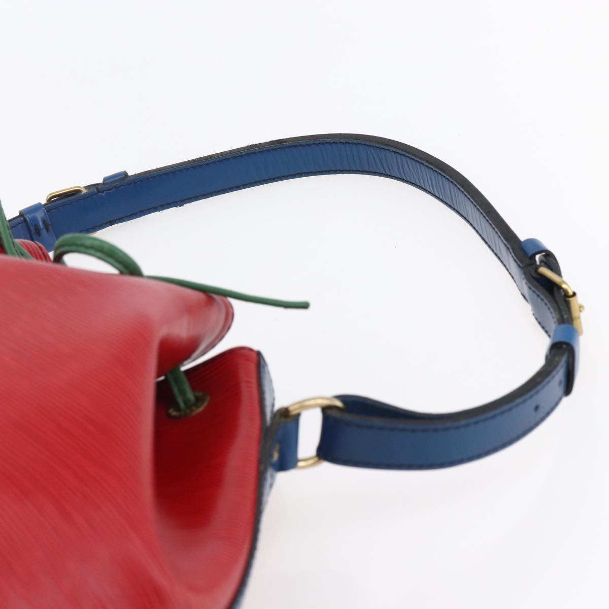 LOUIS VUITTON Epi Noe Shoulder Bag Tricolor Red Green blue M44082 LV Auth 147921