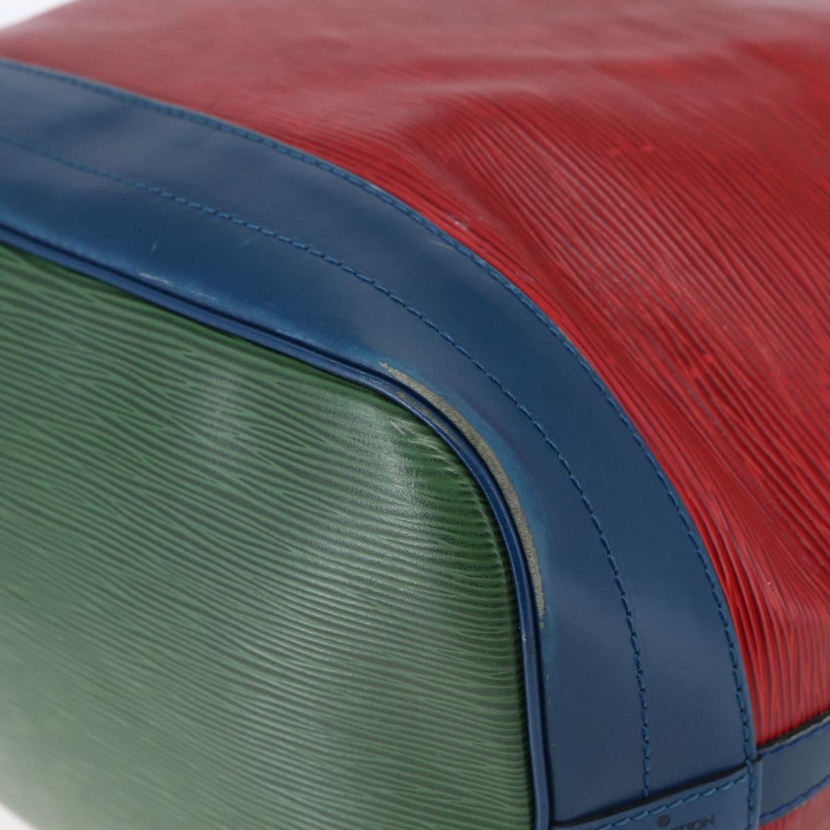 LOUIS VUITTON Epi Noe Shoulder Bag Tricolor Red Green blue M44082 LV Auth 147922