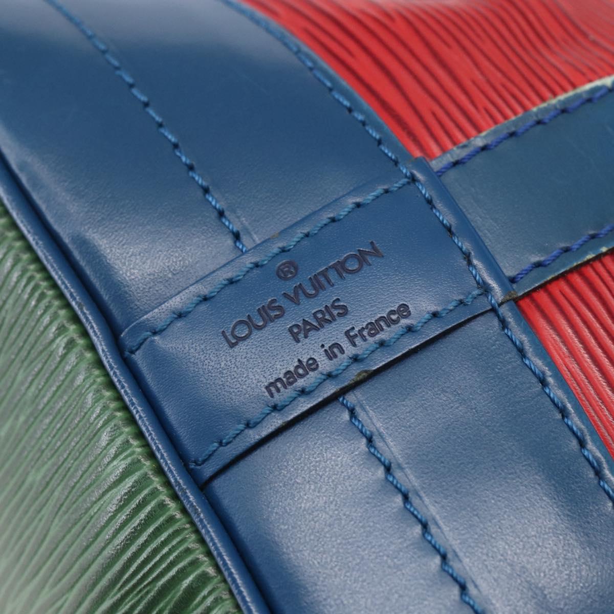 LOUIS VUITTON Epi Noe Shoulder Bag Tricolor Red Green blue M44082 LV Auth 147922