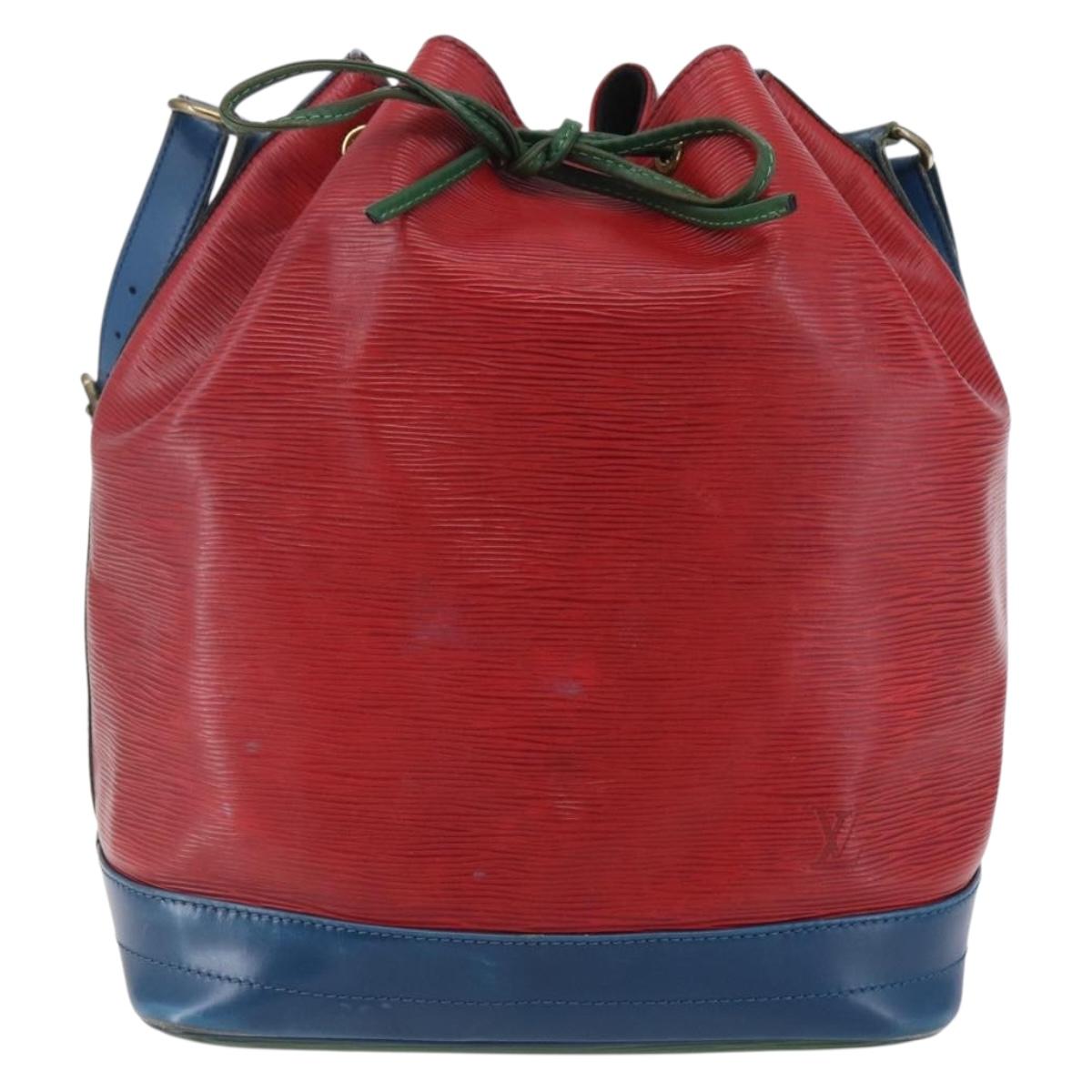 LOUIS VUITTON Epi Noe Shoulder Bag Tricolor Red Green blue M44082 LV Auth 147922