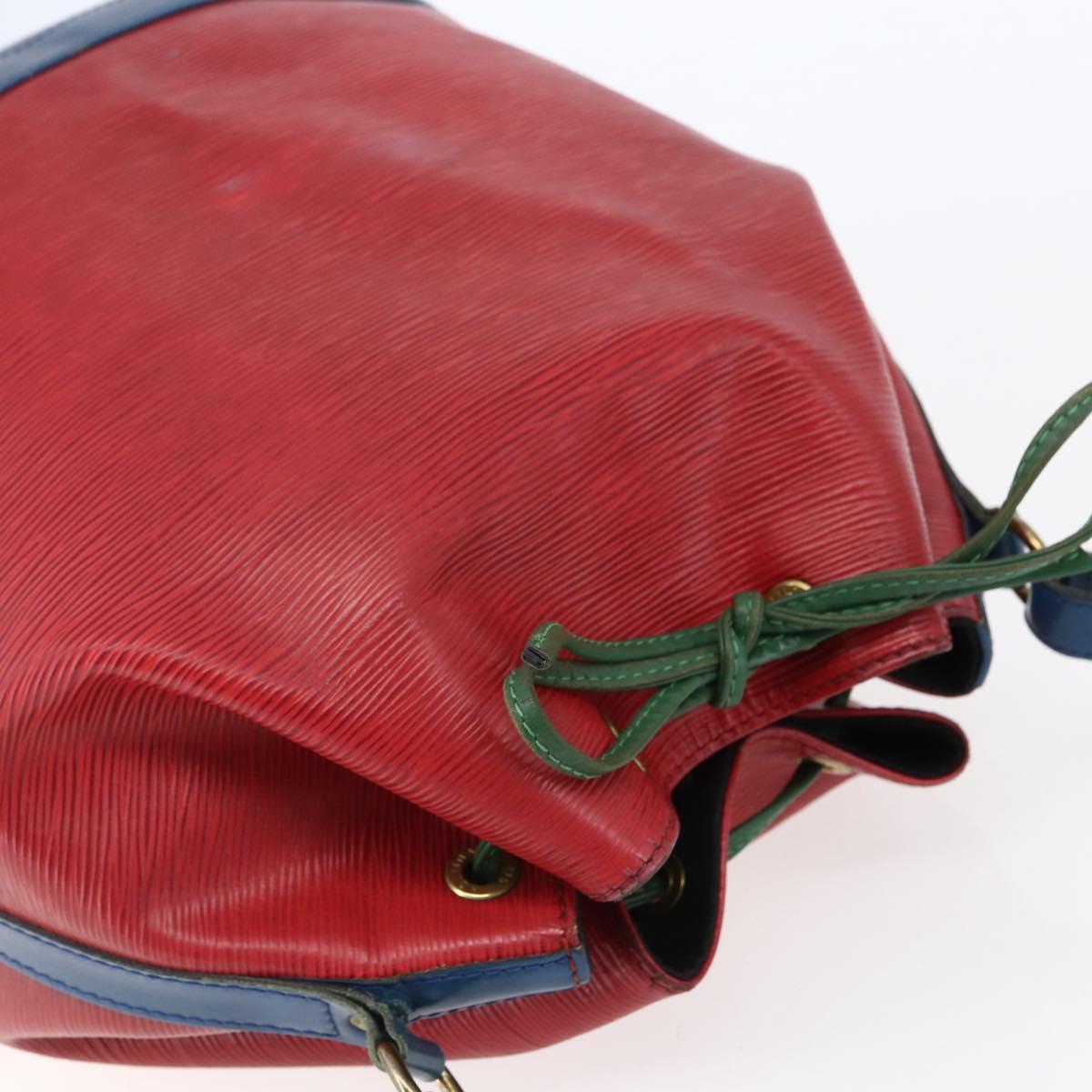 LOUIS VUITTON Epi Noe Shoulder Bag Tricolor Red Green blue M44082 LV Auth 147922