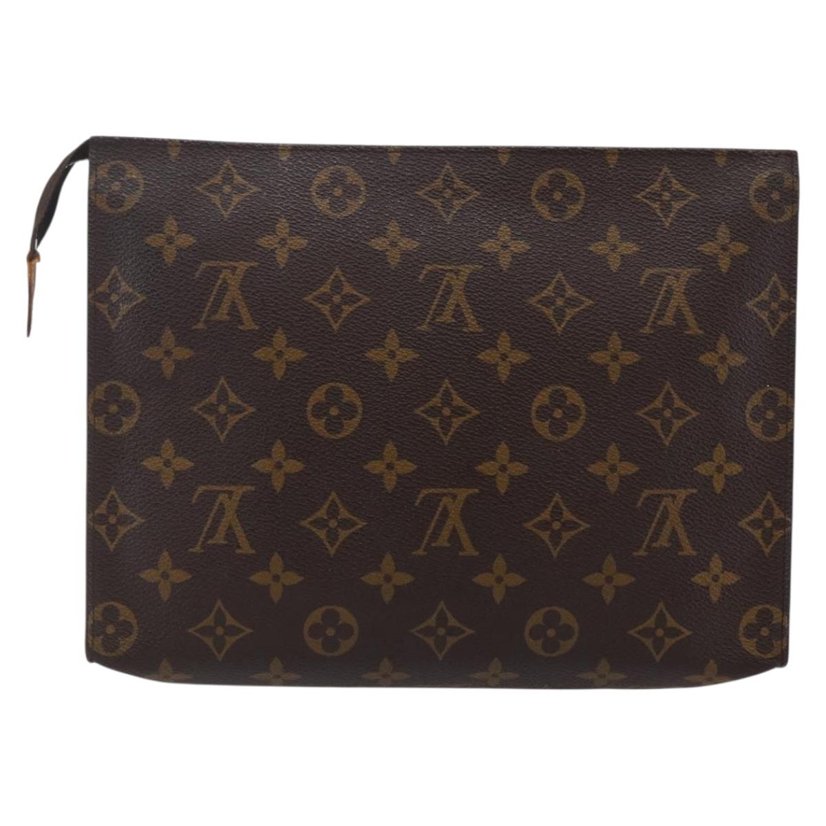 LOUIS VUITTON Monogram Poche Toilette 26 Pouch M47542 LV Auth 147926