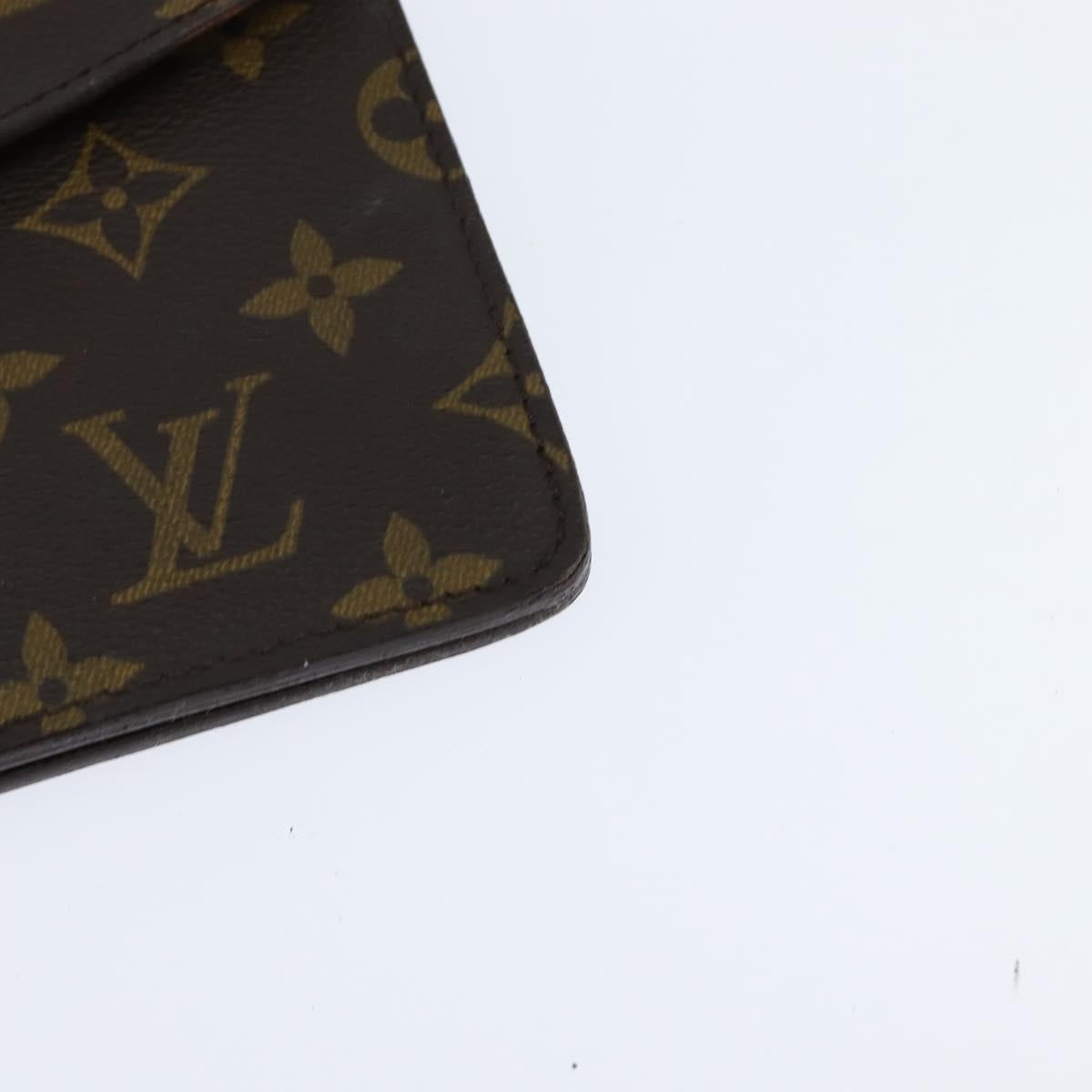 LOUIS VUITTON Monogram Double Rabat Shoulder Bag M51815 LV Auth 147932