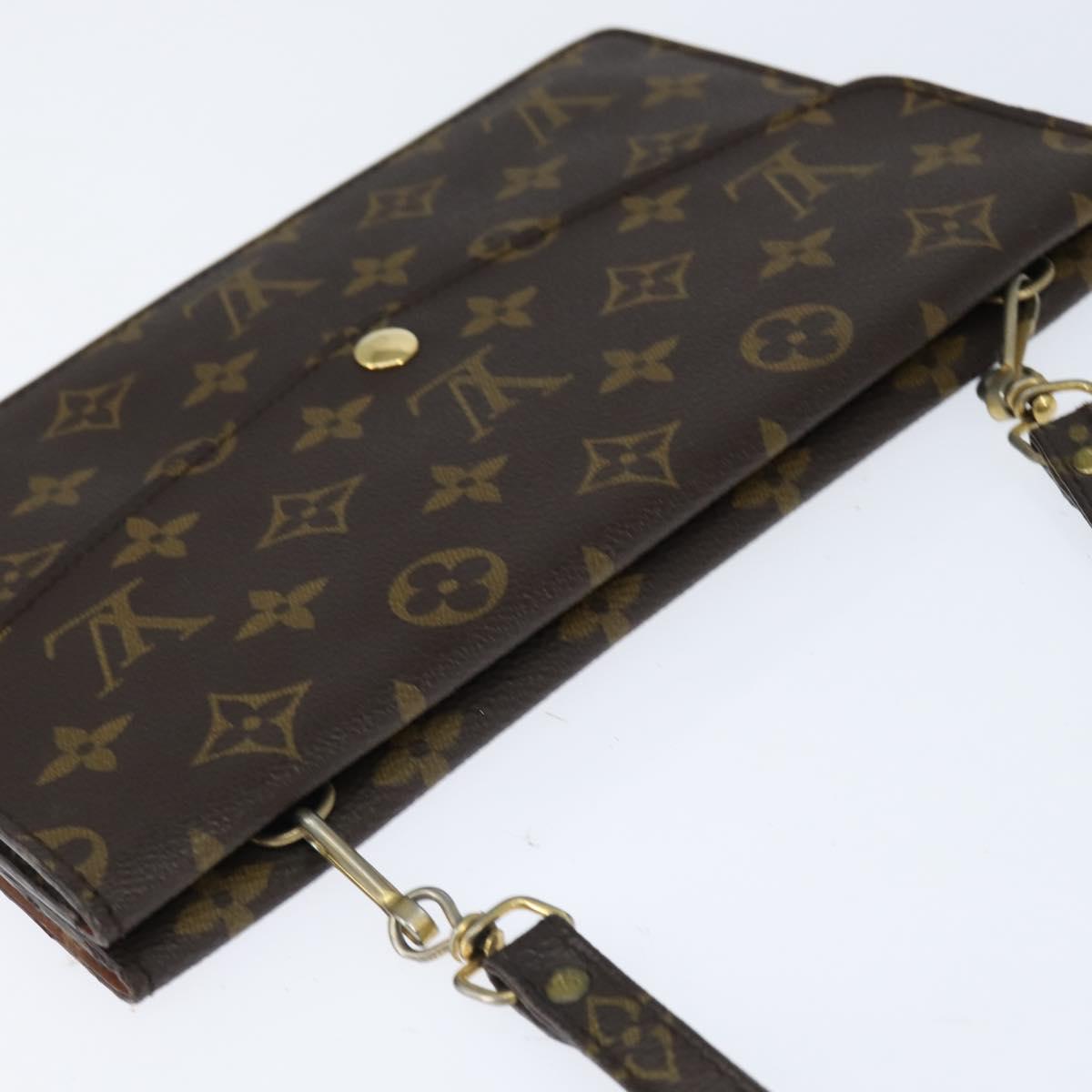 LOUIS VUITTON Monogram Double Rabat Shoulder Bag M51815 LV Auth 147932