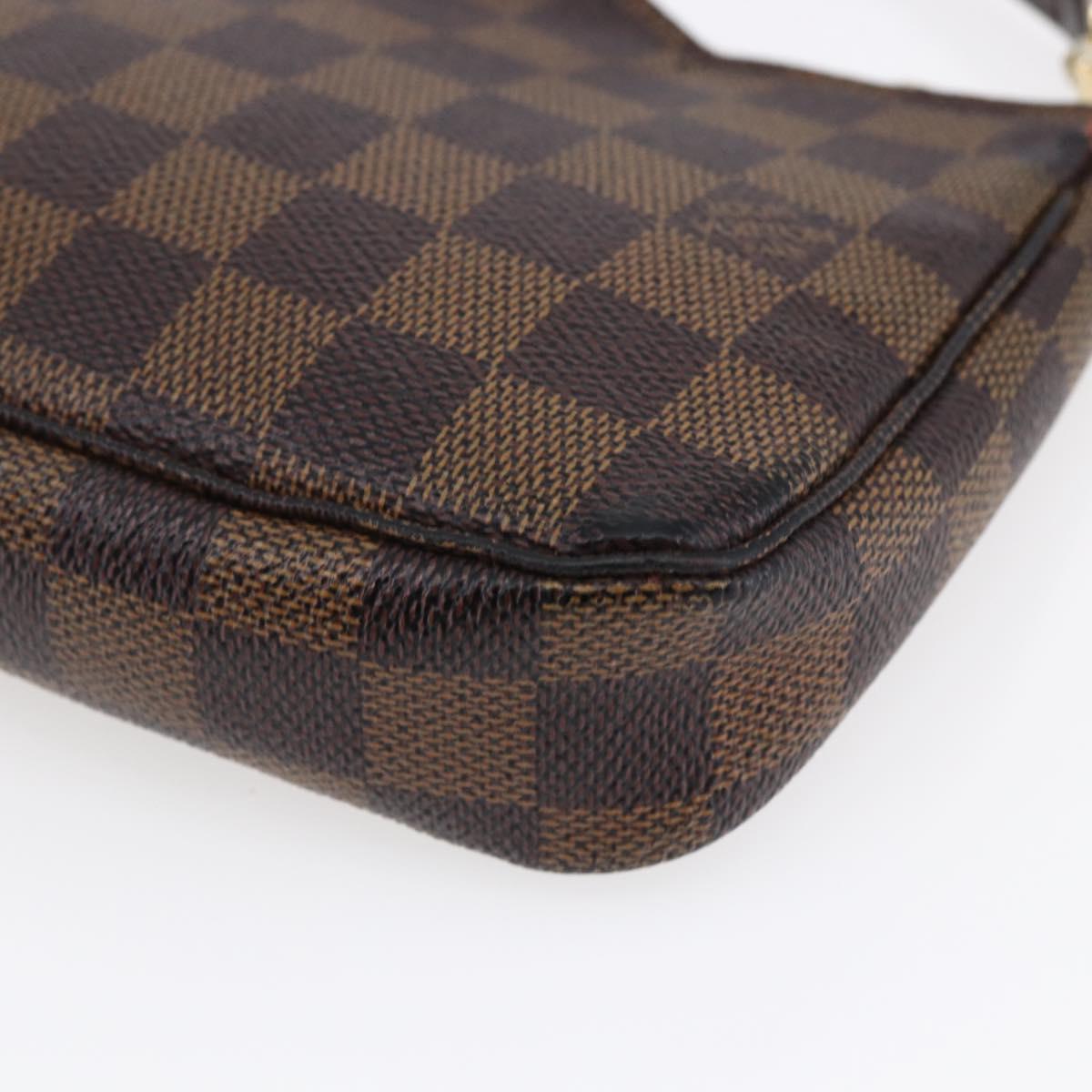 LOUIS VUITTON Damier Ebene Pochette Accessoires Pouch N41206 LV Auth 147934
