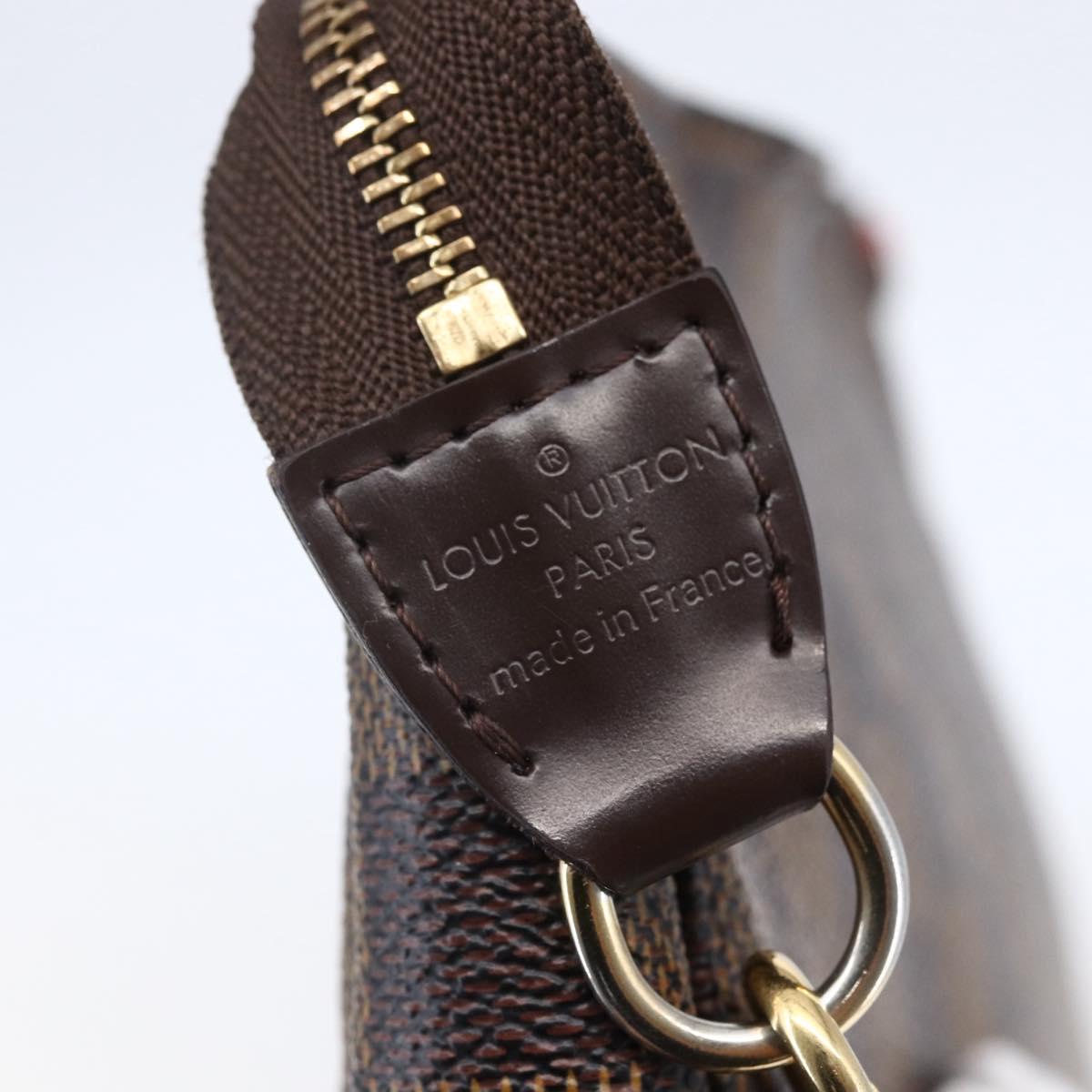 LOUIS VUITTON Damier Ebene Pochette Accessoires Pouch N41206 LV Auth 147934