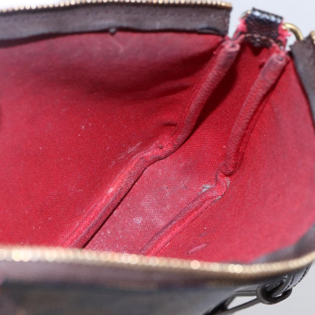 LOUIS VUITTON Damier Ebene Pochette Accessoires Pouch N41206 LV Auth 147934