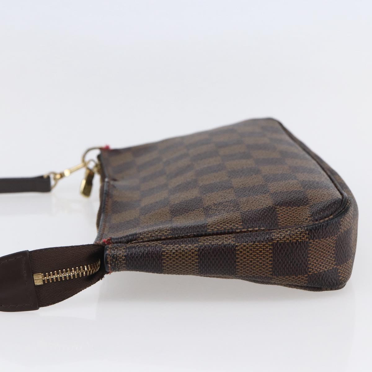 LOUIS VUITTON Damier Ebene Pochette Accessoires Pouch N41206 LV Auth 147934