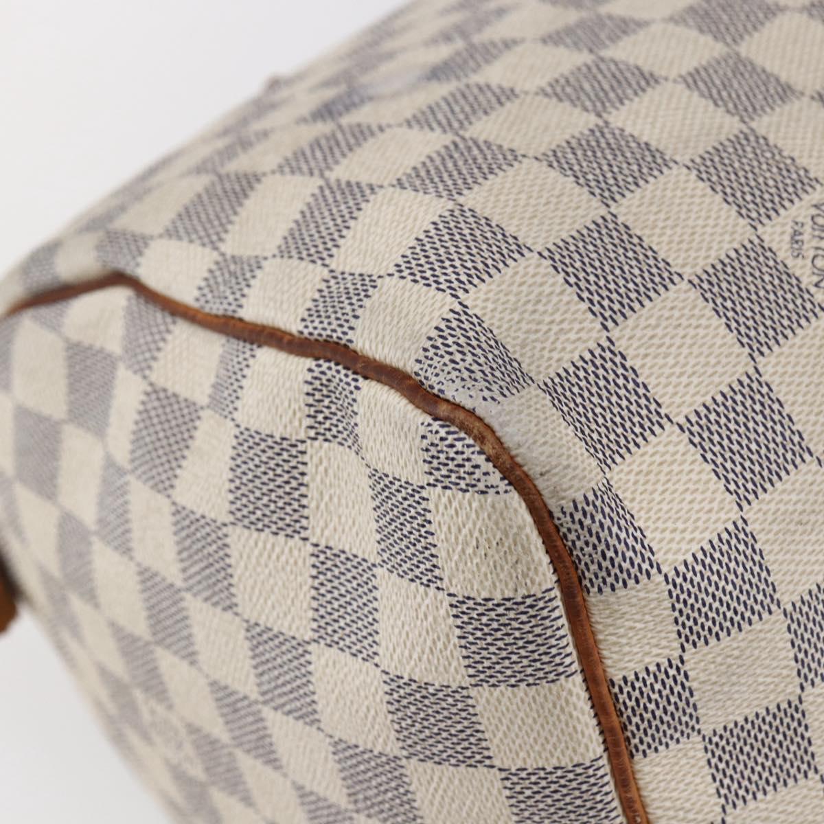 LOUIS VUITTON Damier Azur Speedy 30 Hand Bag N41533 LV Auth 147935