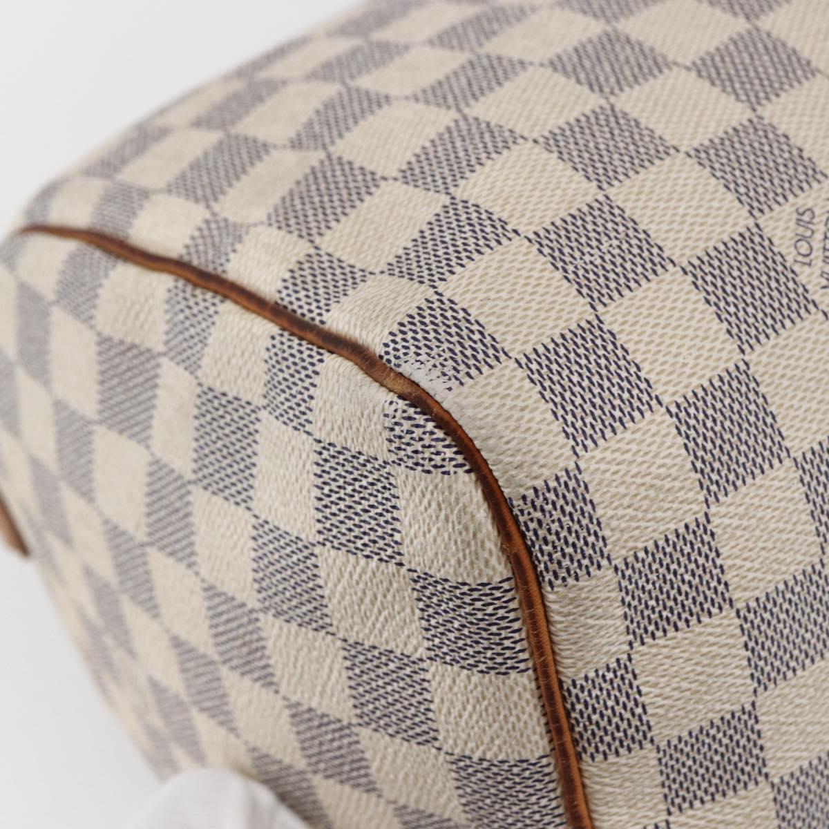 LOUIS VUITTON Damier Azur Speedy 30 Hand Bag N41533 LV Auth 147935