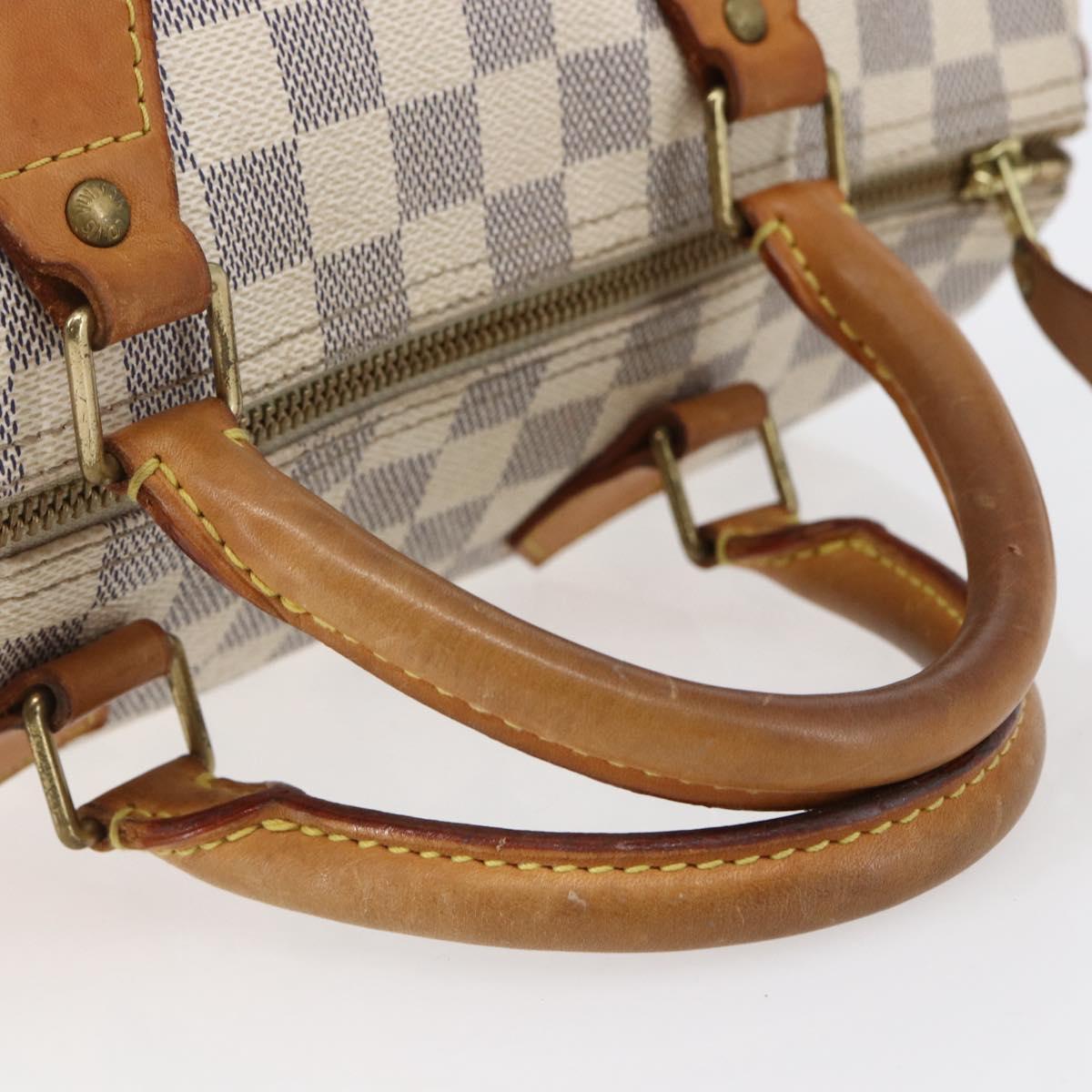 LOUIS VUITTON Damier Azur Speedy 30 Hand Bag N41533 LV Auth 147935