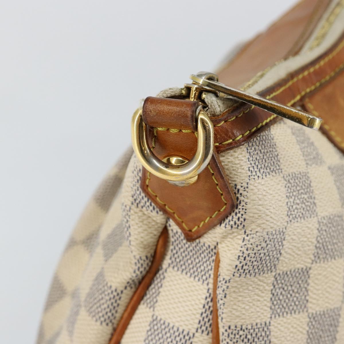 LOUIS VUITTON Damier Azur Siracusa PM Shoulder Bag N41113 LV Auth 147936