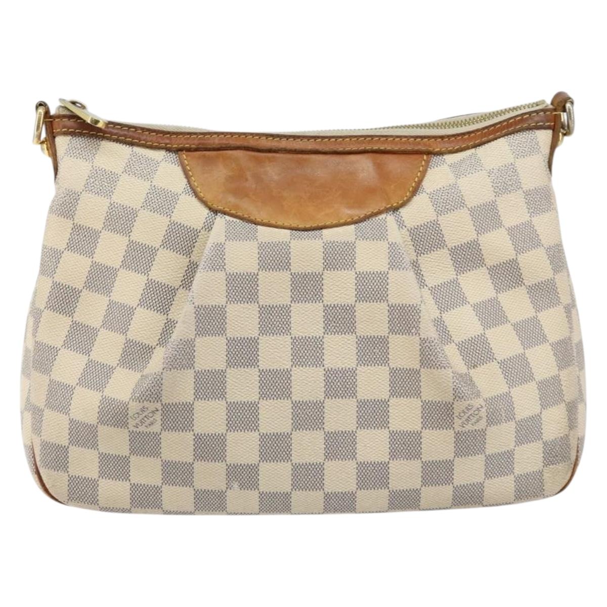 LOUIS VUITTON Damier Azur Siracusa PM Shoulder Bag N41113 LV Auth 147936