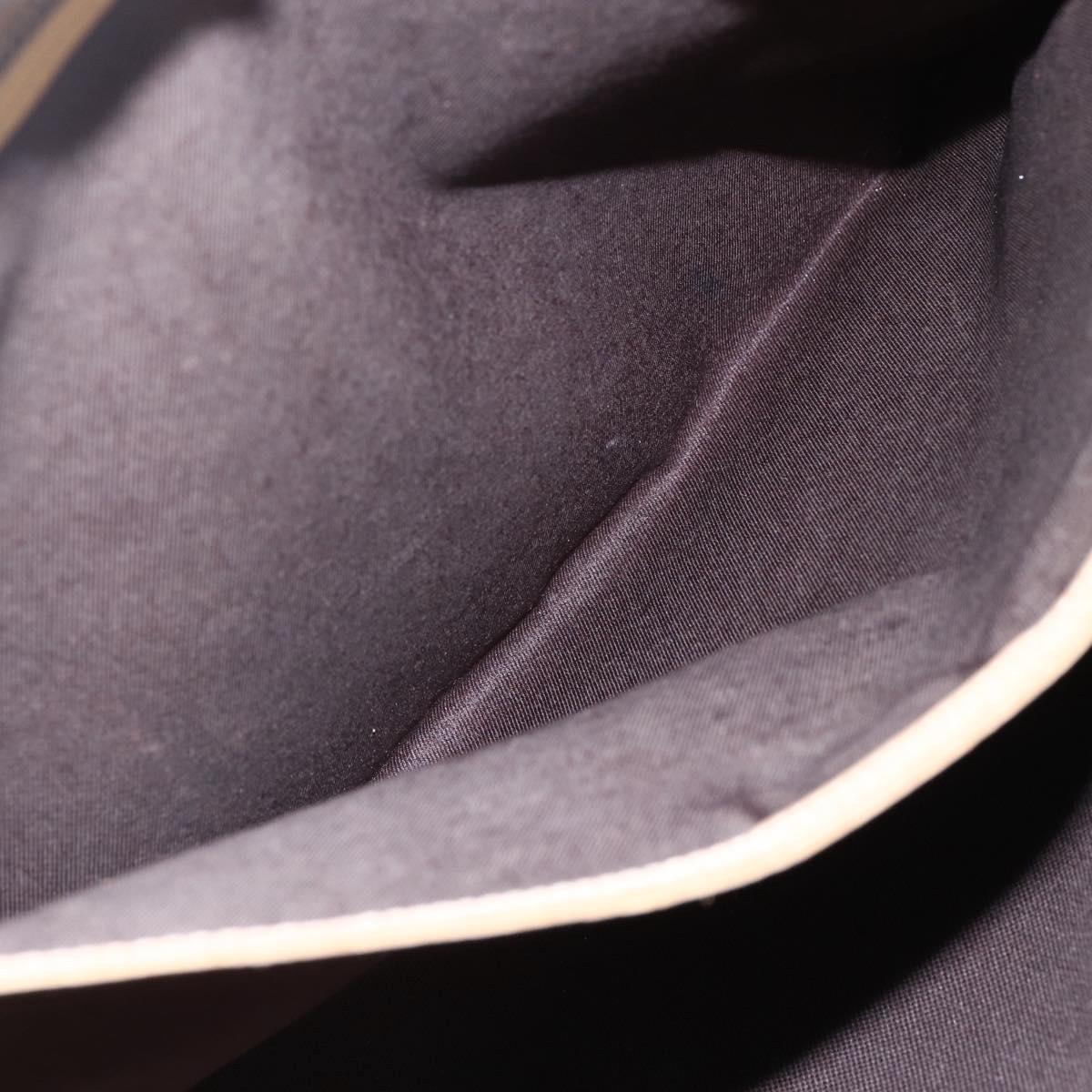 GUCCI GG Supreme Tote Bag PVC Beige Silver 211137 Auth 147938